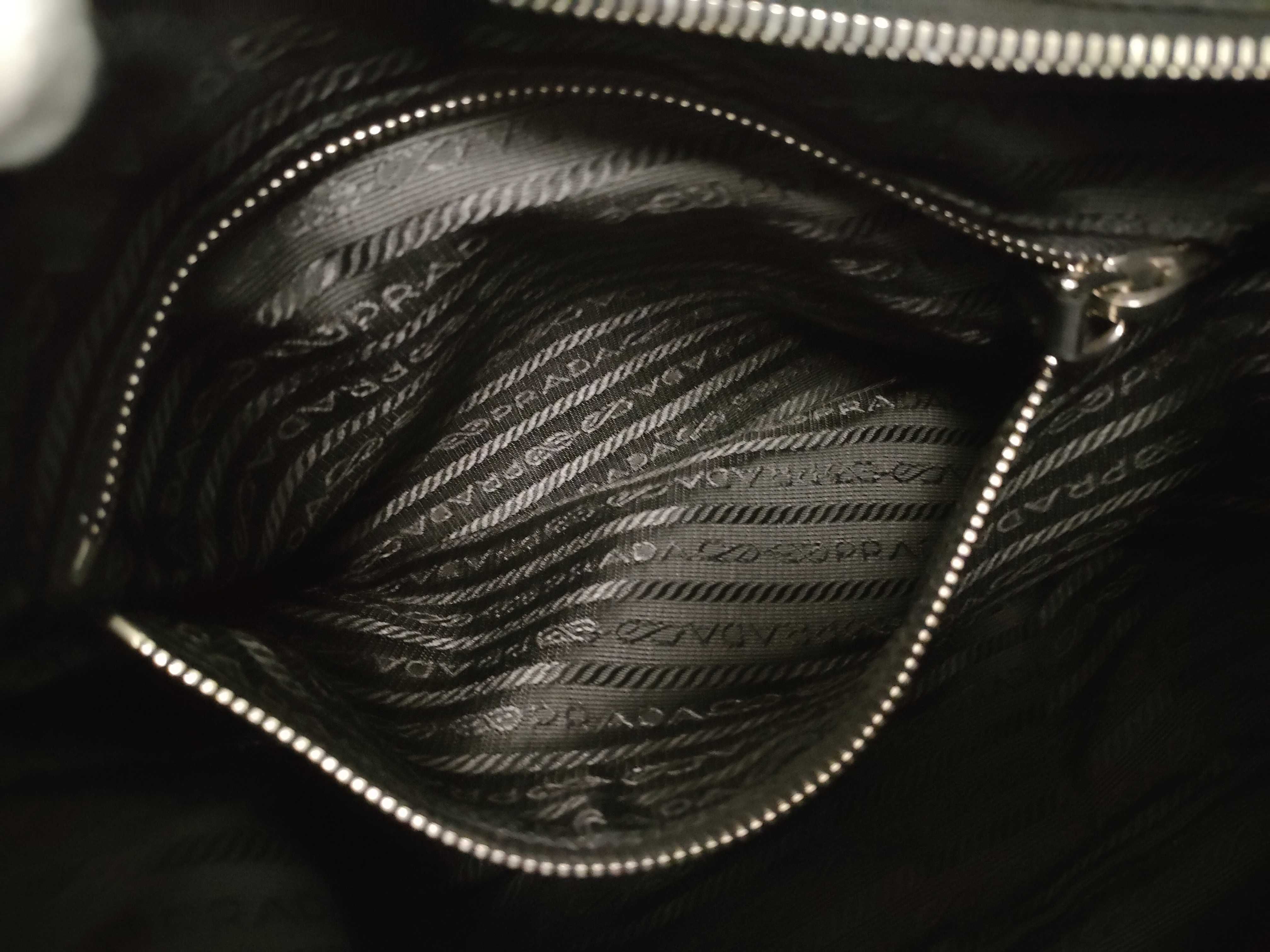 Nylon Shoulder Bag, Black — view 11