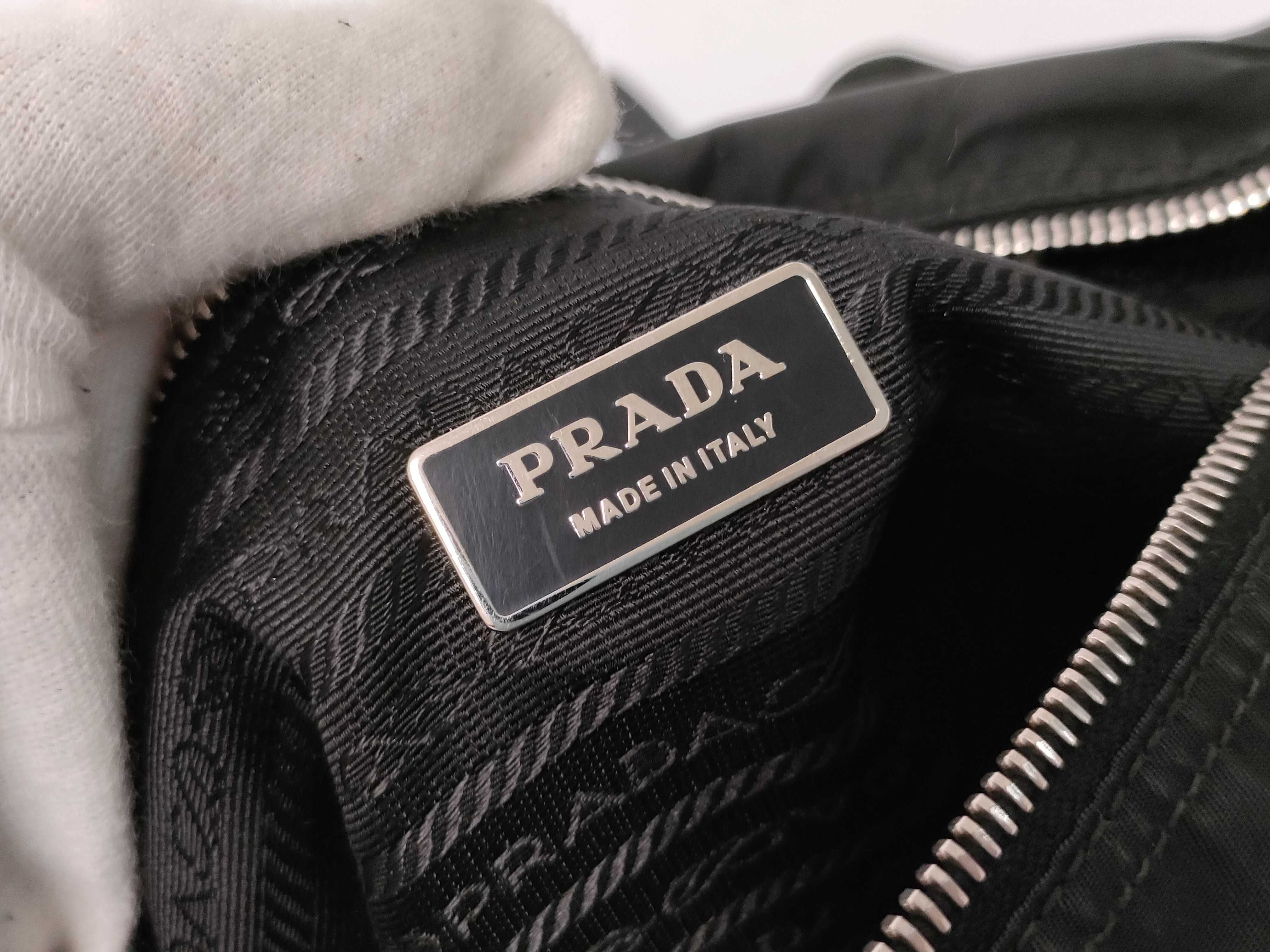 Nylon Shoulder Bag, Black — view 12