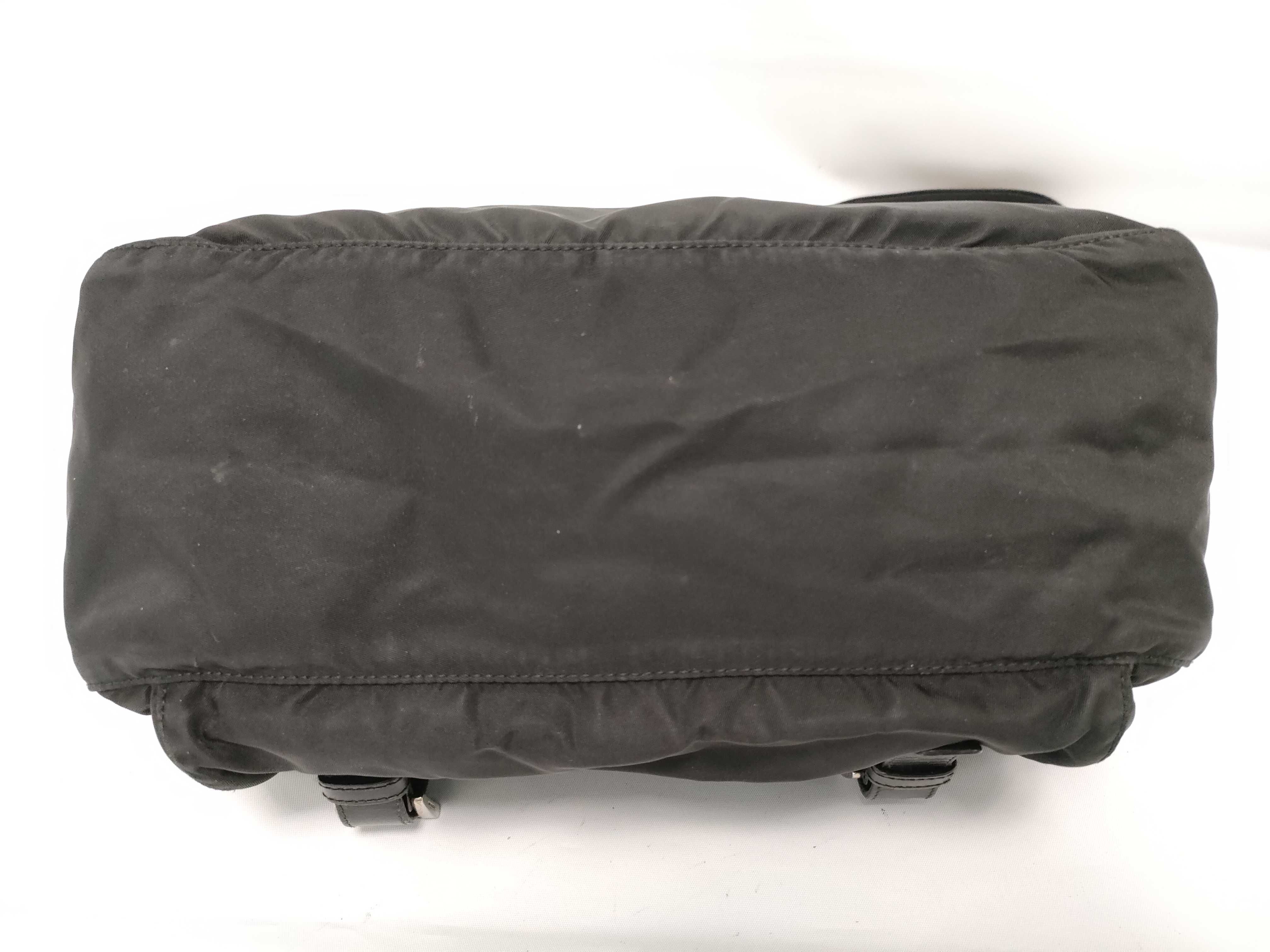 Nylon Shoulder Bag, Black — view 6