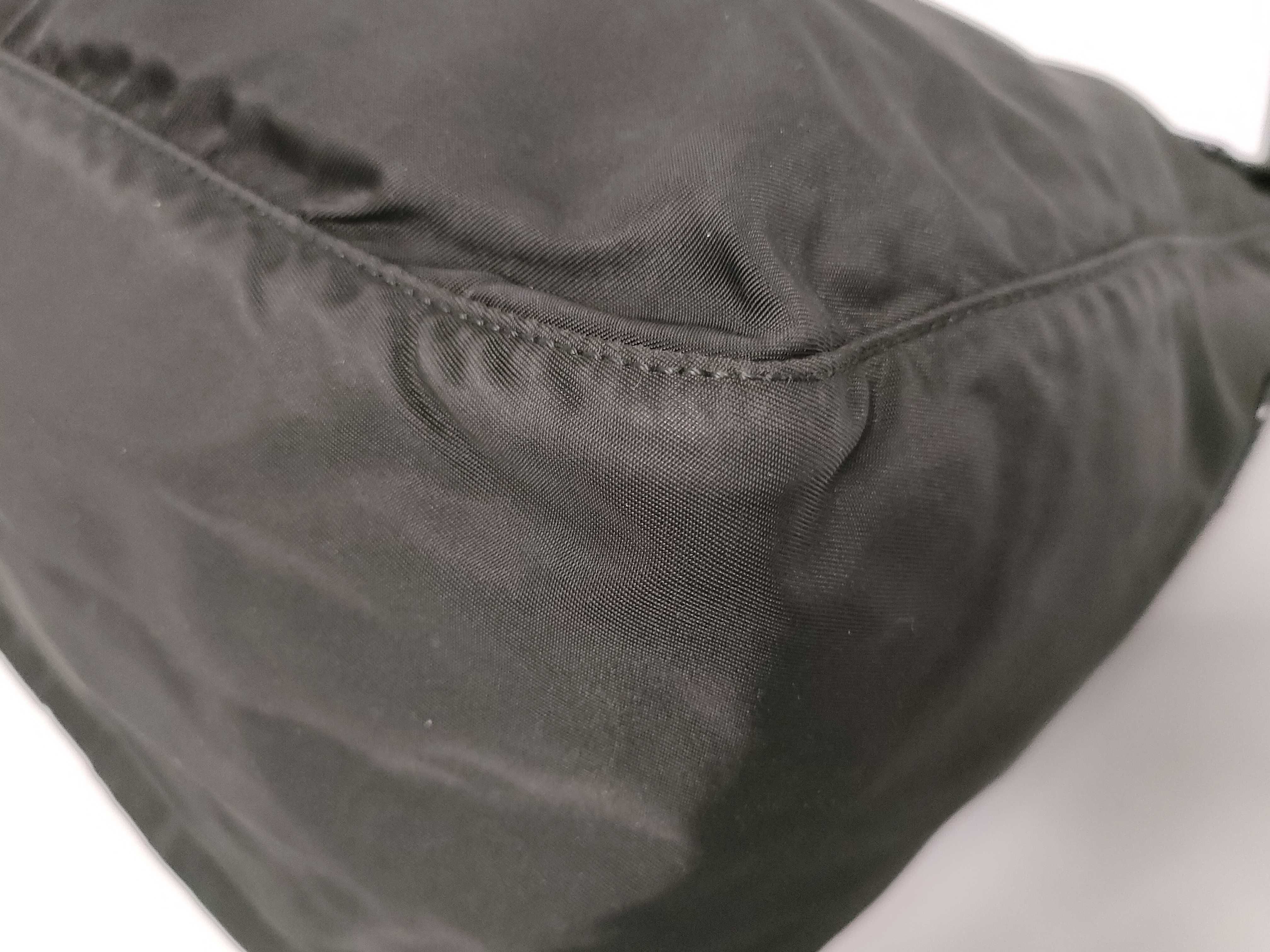 Nylon Shoulder Bag, Black — view 7