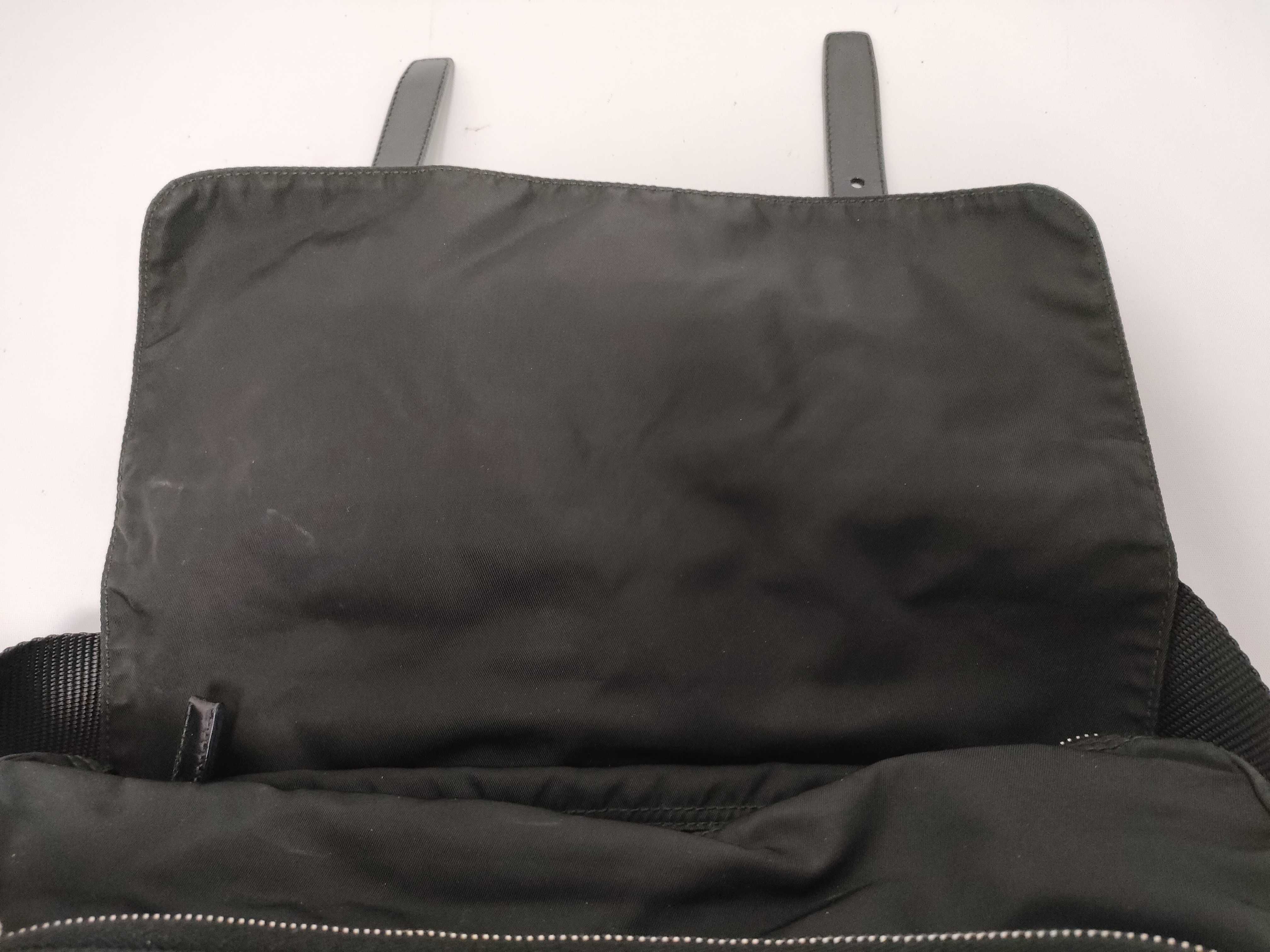 Nylon Shoulder Bag, Black — view 8