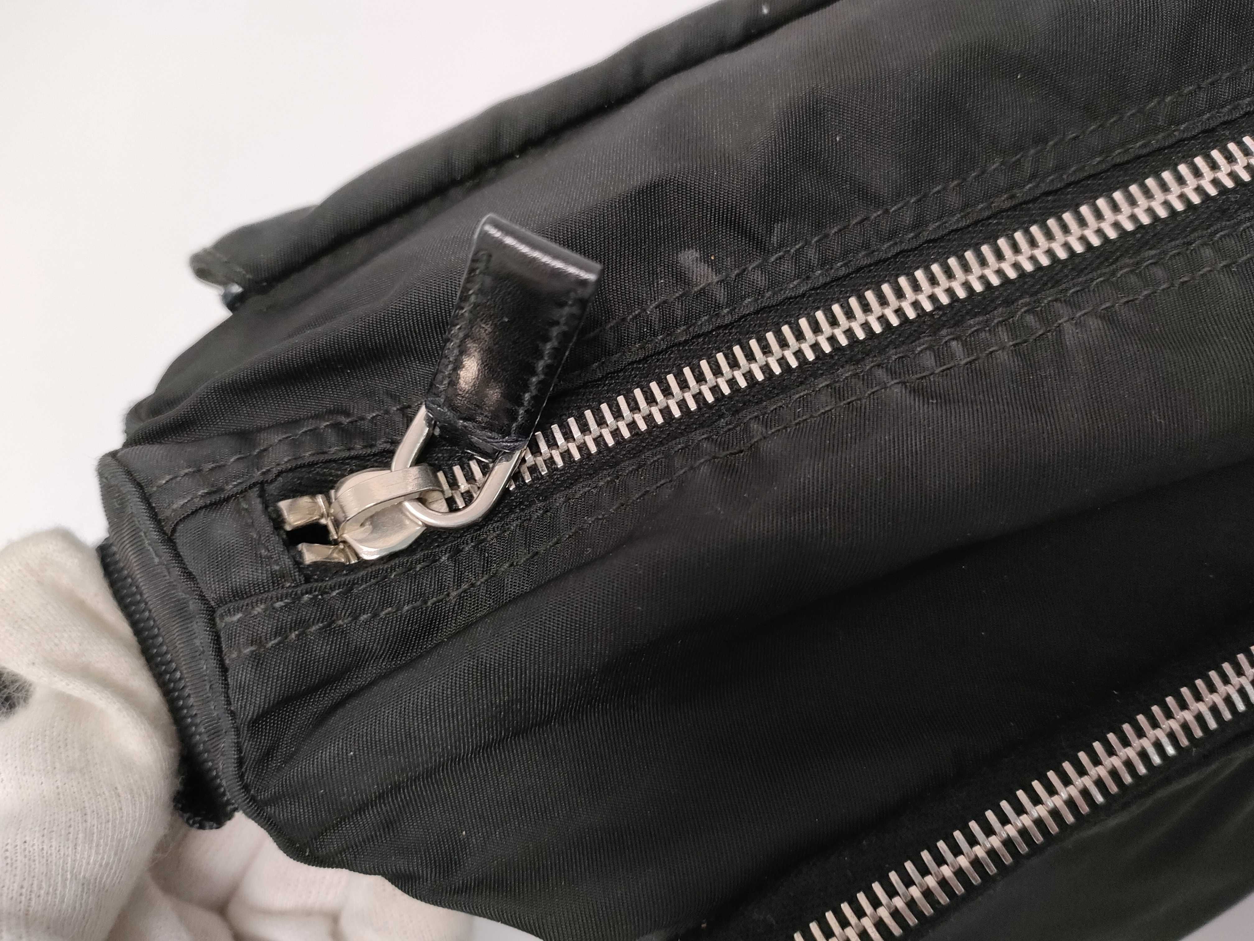 Nylon Shoulder Bag, Black — view 9