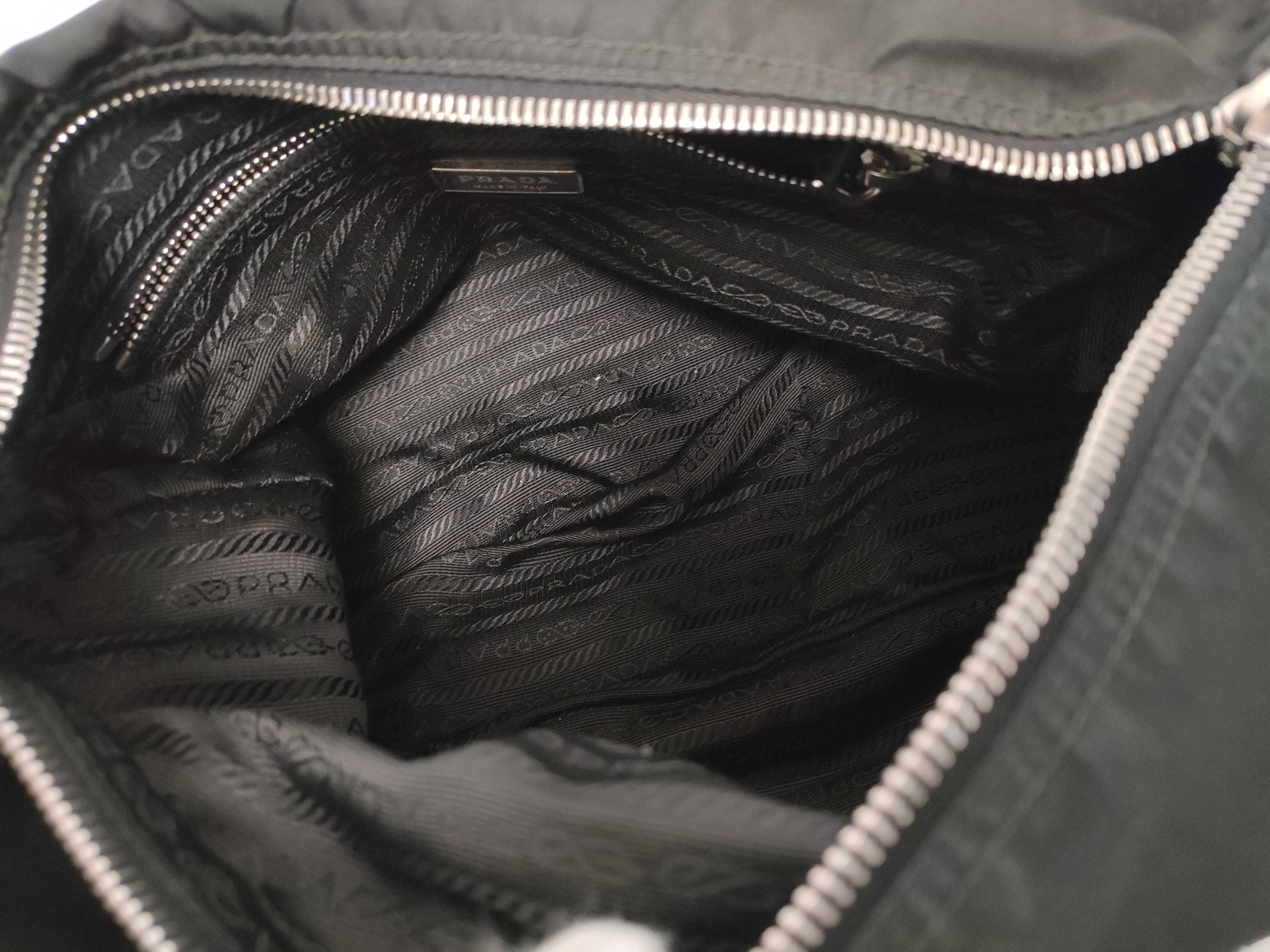 Nylon Shoulder Bag, Black — view 10