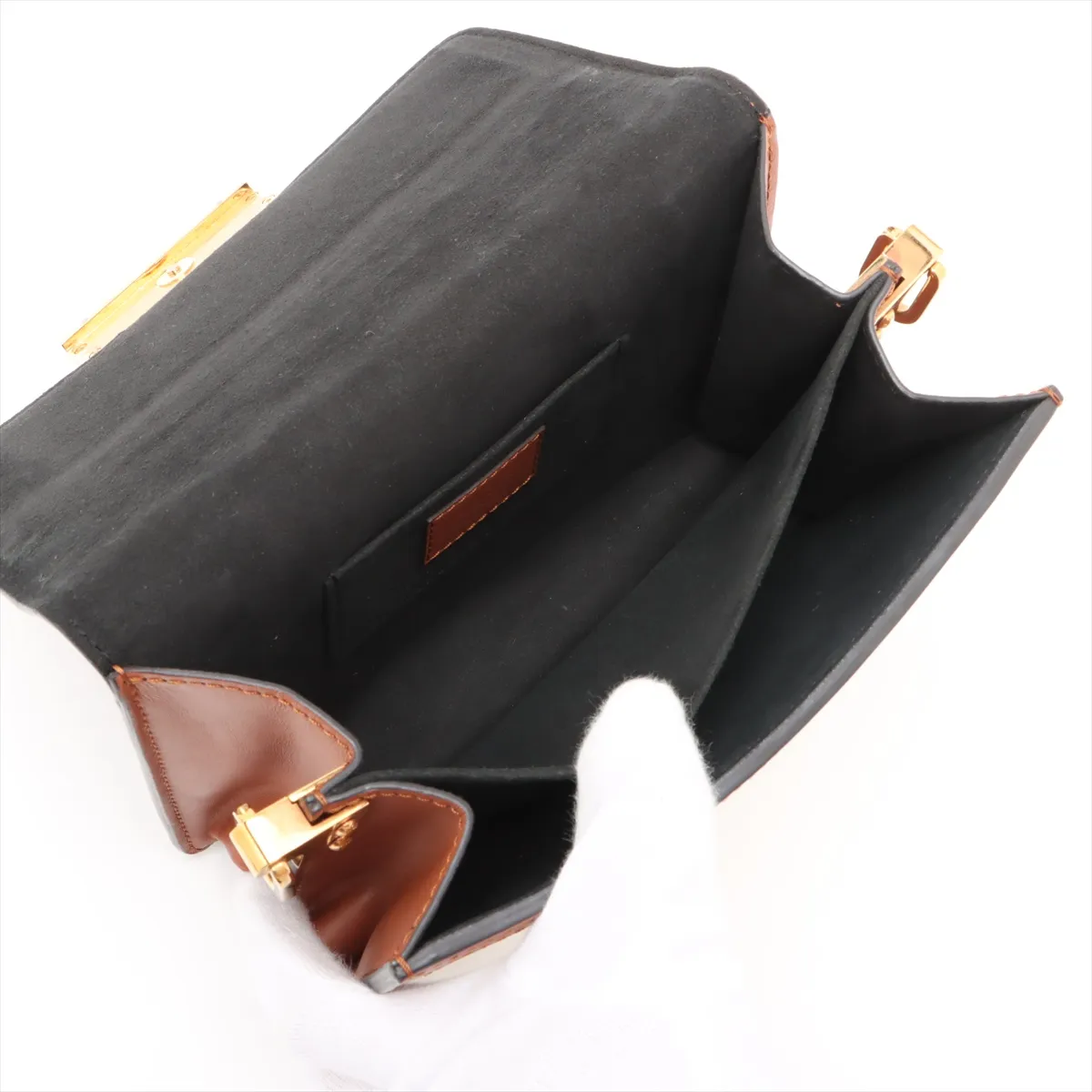 LV Logo Dauphine MINI M55073 GI1159 Brown RFID reaction available — view 6