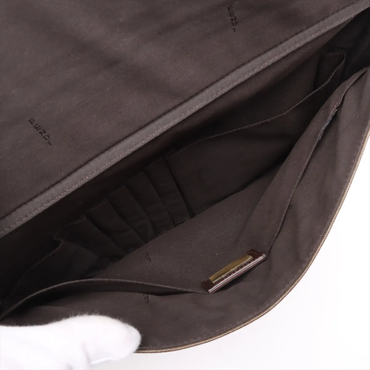 Zucca PVC x Leather 2WAY Handbag Brown — view 11