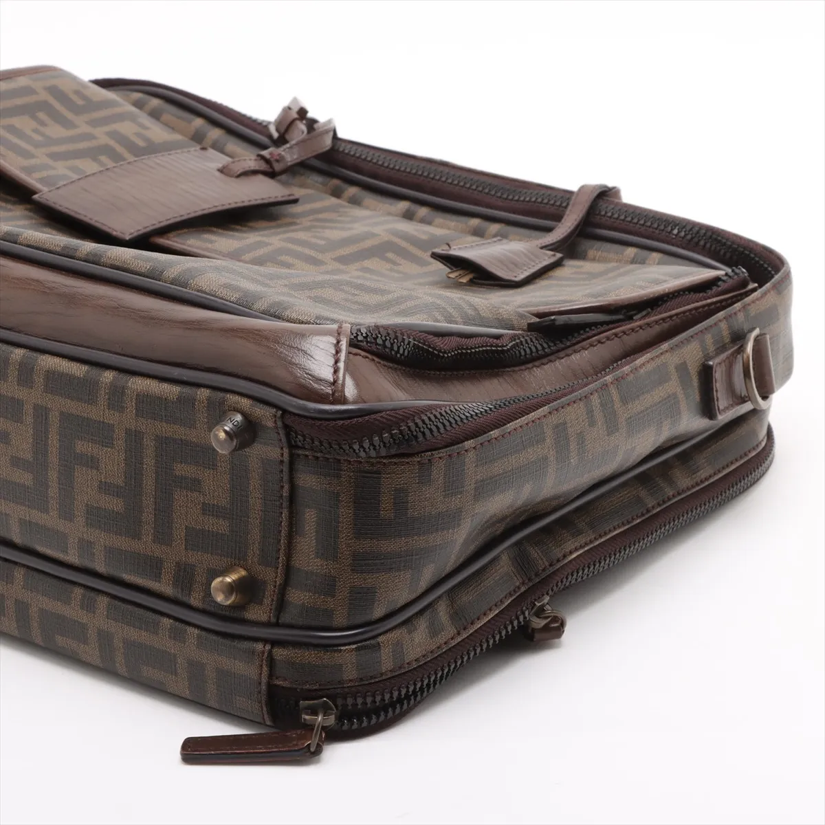 Zucca PVC x Leather 2WAY Handbag Brown — view 3