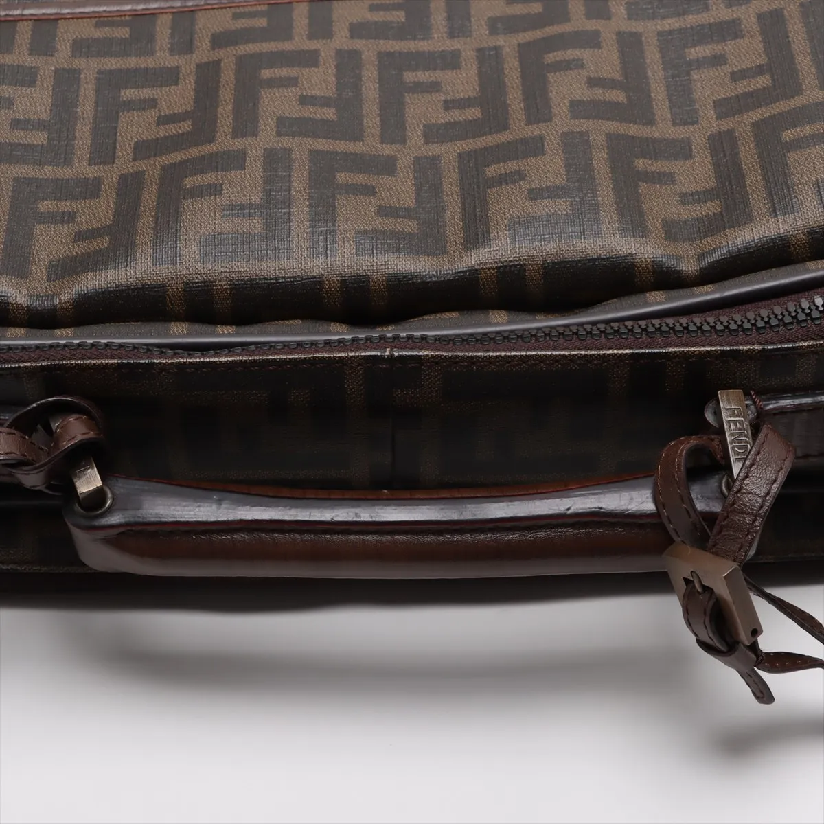 Zucca PVC x Leather 2WAY Handbag Brown — view 5