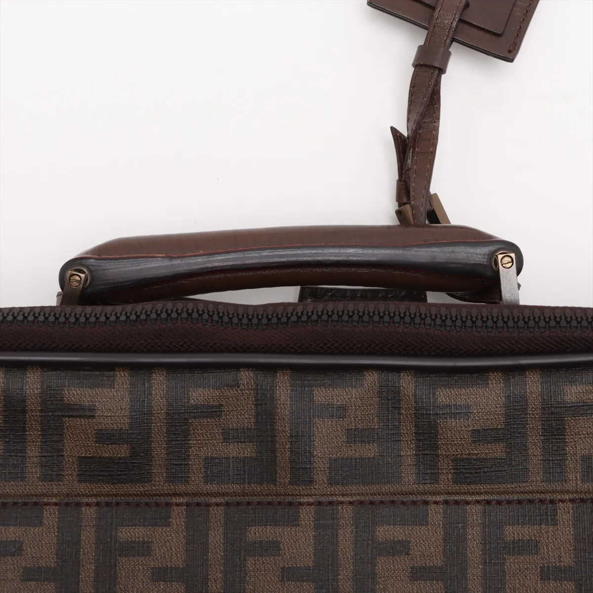 Zucca PVC x Leather 2WAY Handbag Brown — view 6