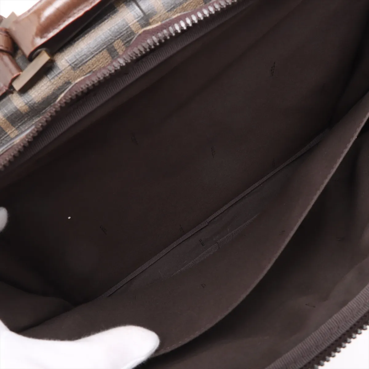 Zucca PVC x Leather 2WAY Handbag Brown — view 9