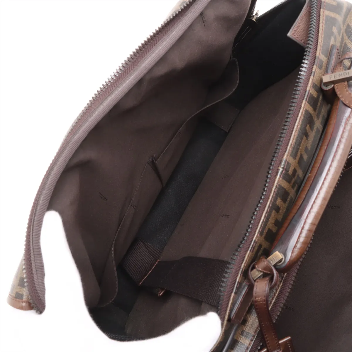 Zucca PVC x Leather 2WAY Handbag Brown — view 10