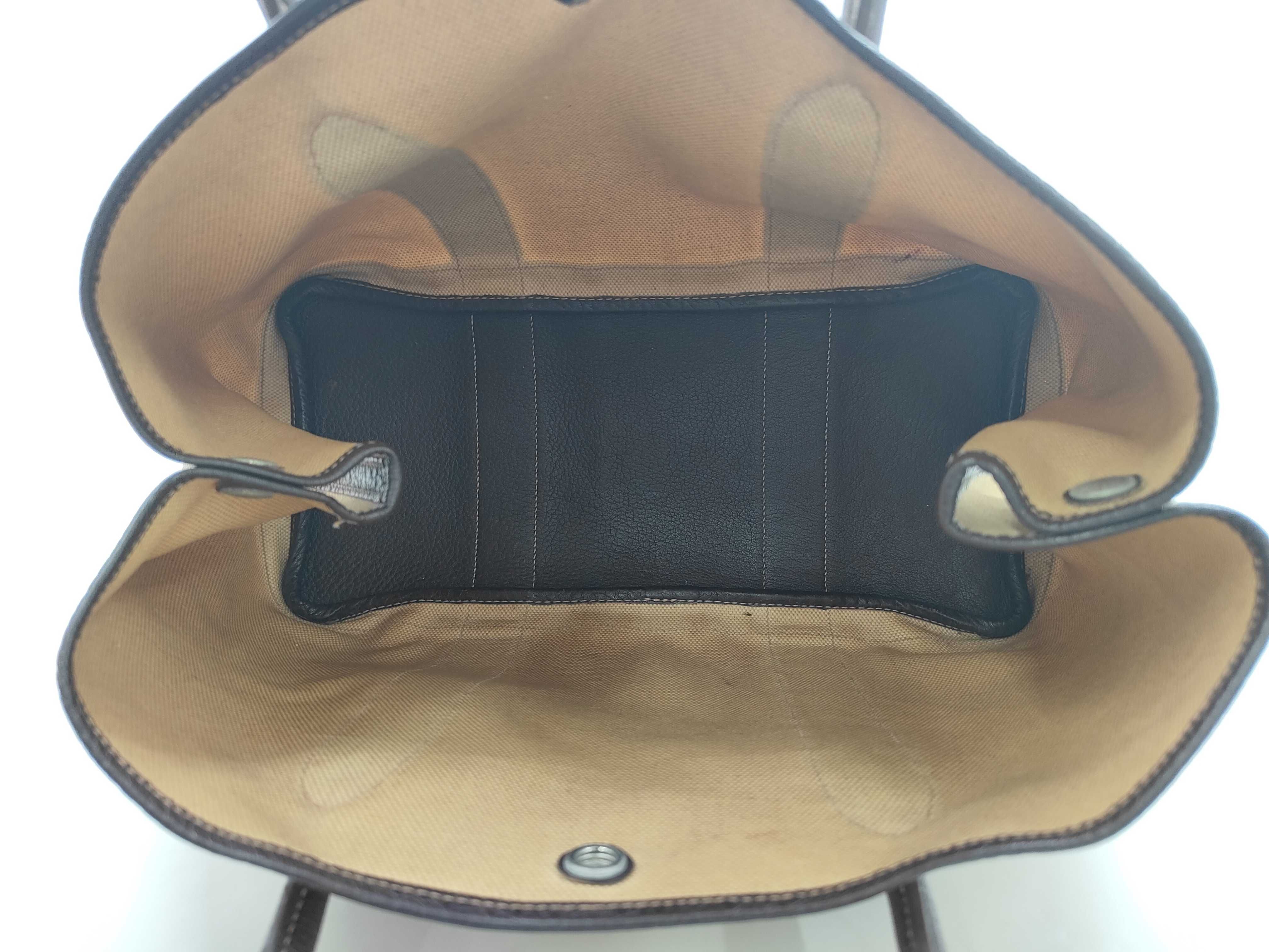 Garden Party 36 PM Toile H x Buffle Beige x Marron Silver Hardware H: 2004 Handbag — view 9