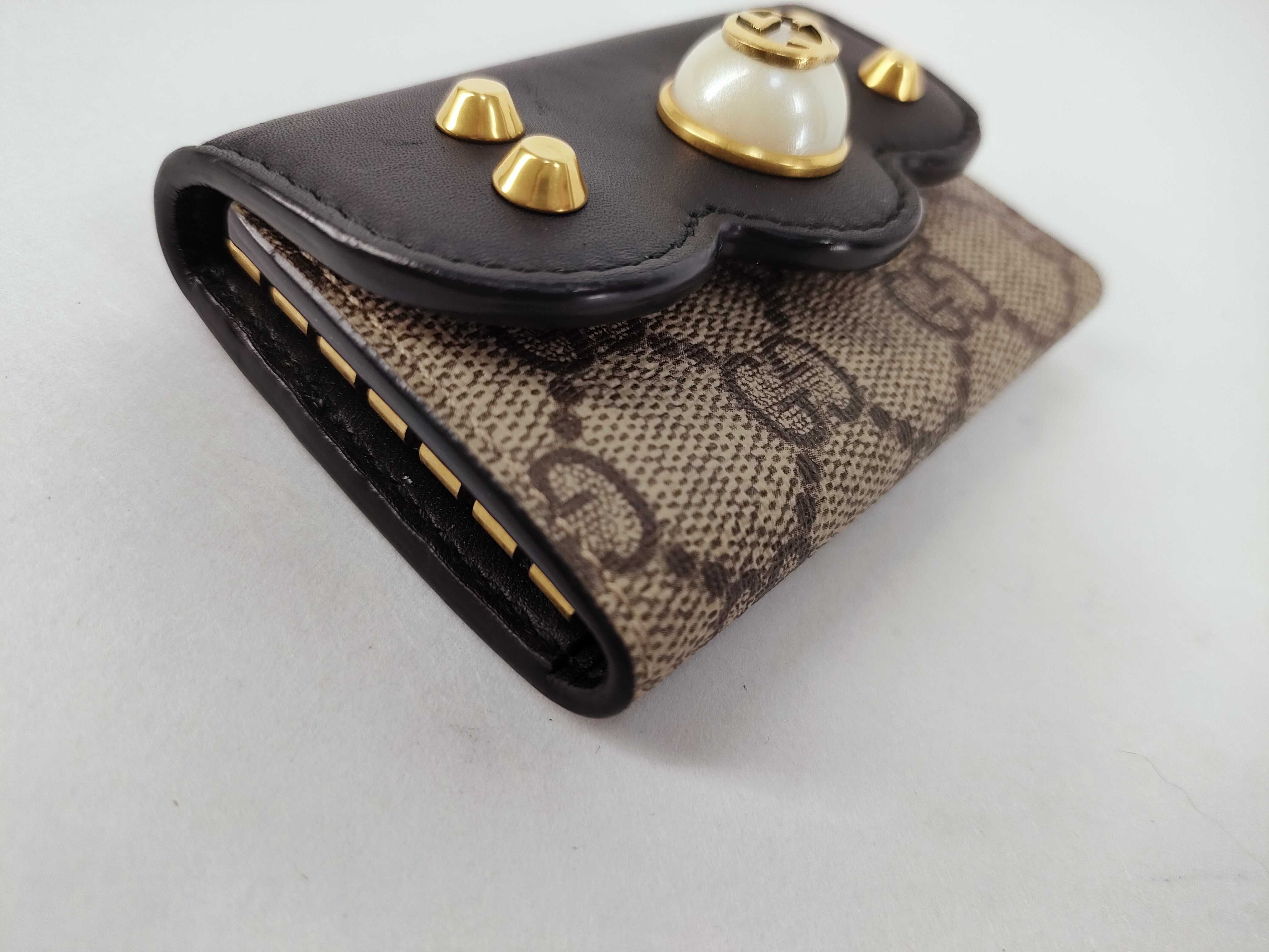 GG canvas key case/key chain — view 3
