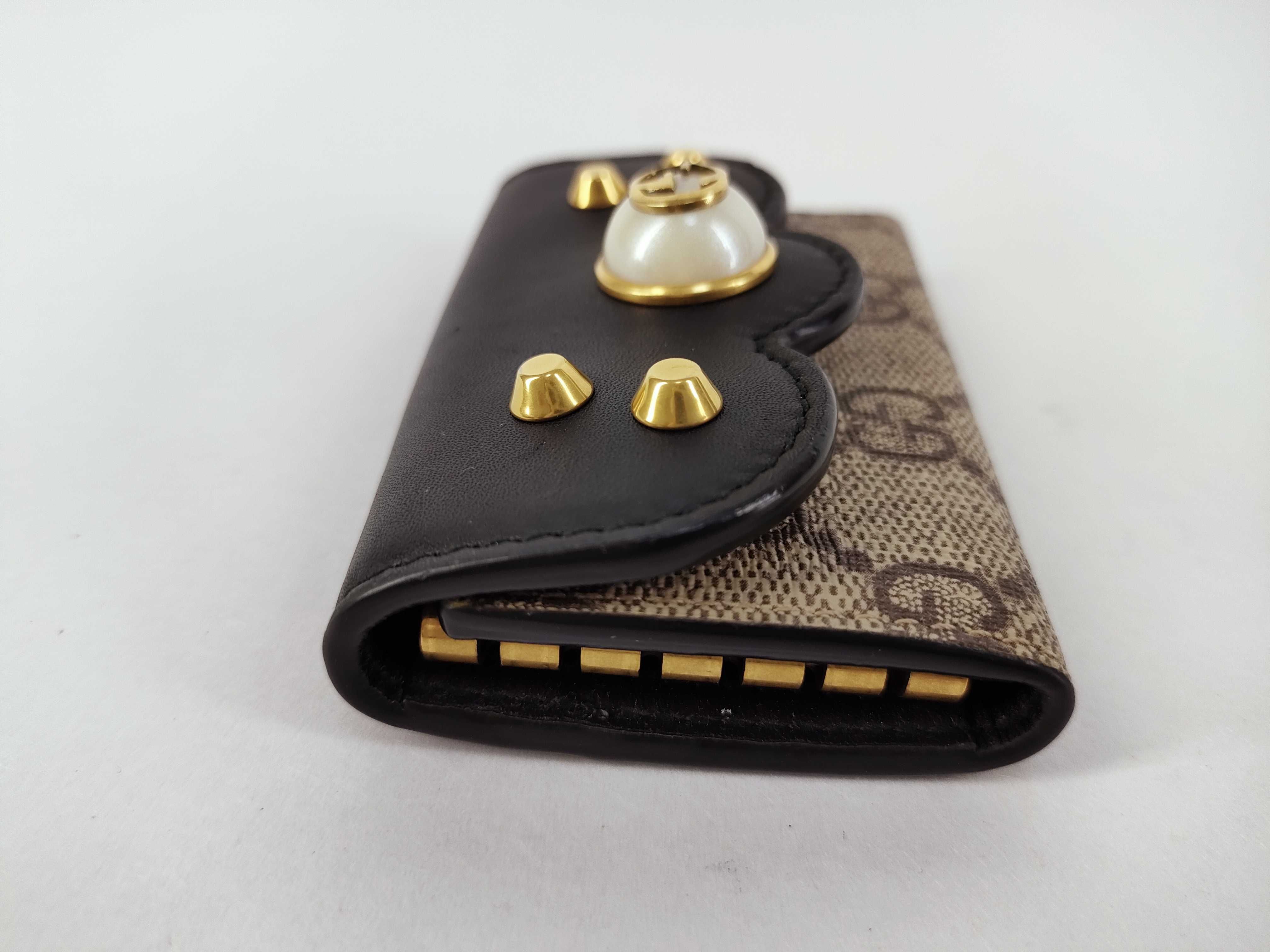 GG canvas key case/key chain — view 4
