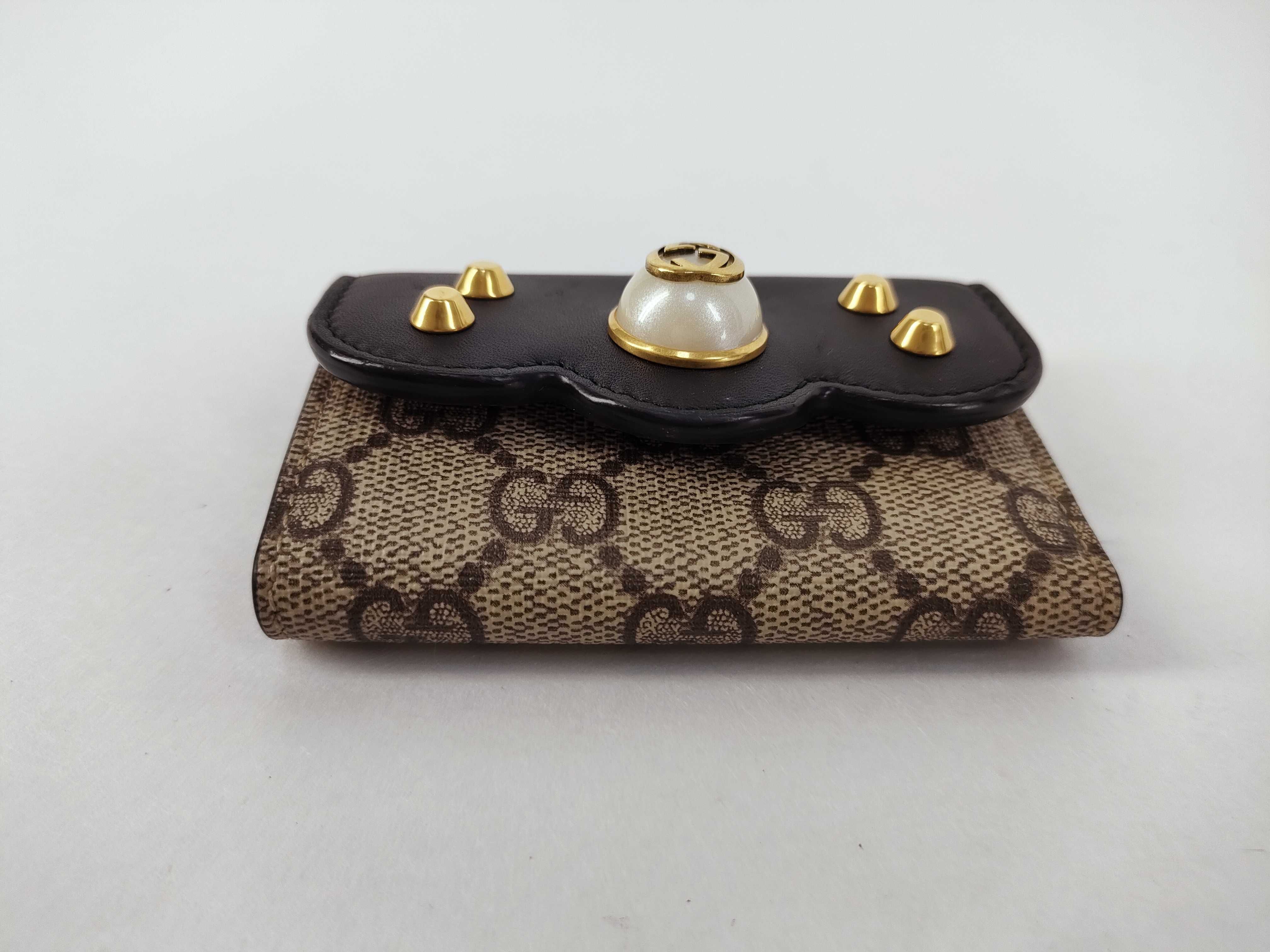 GG canvas key case/key chain — view 5