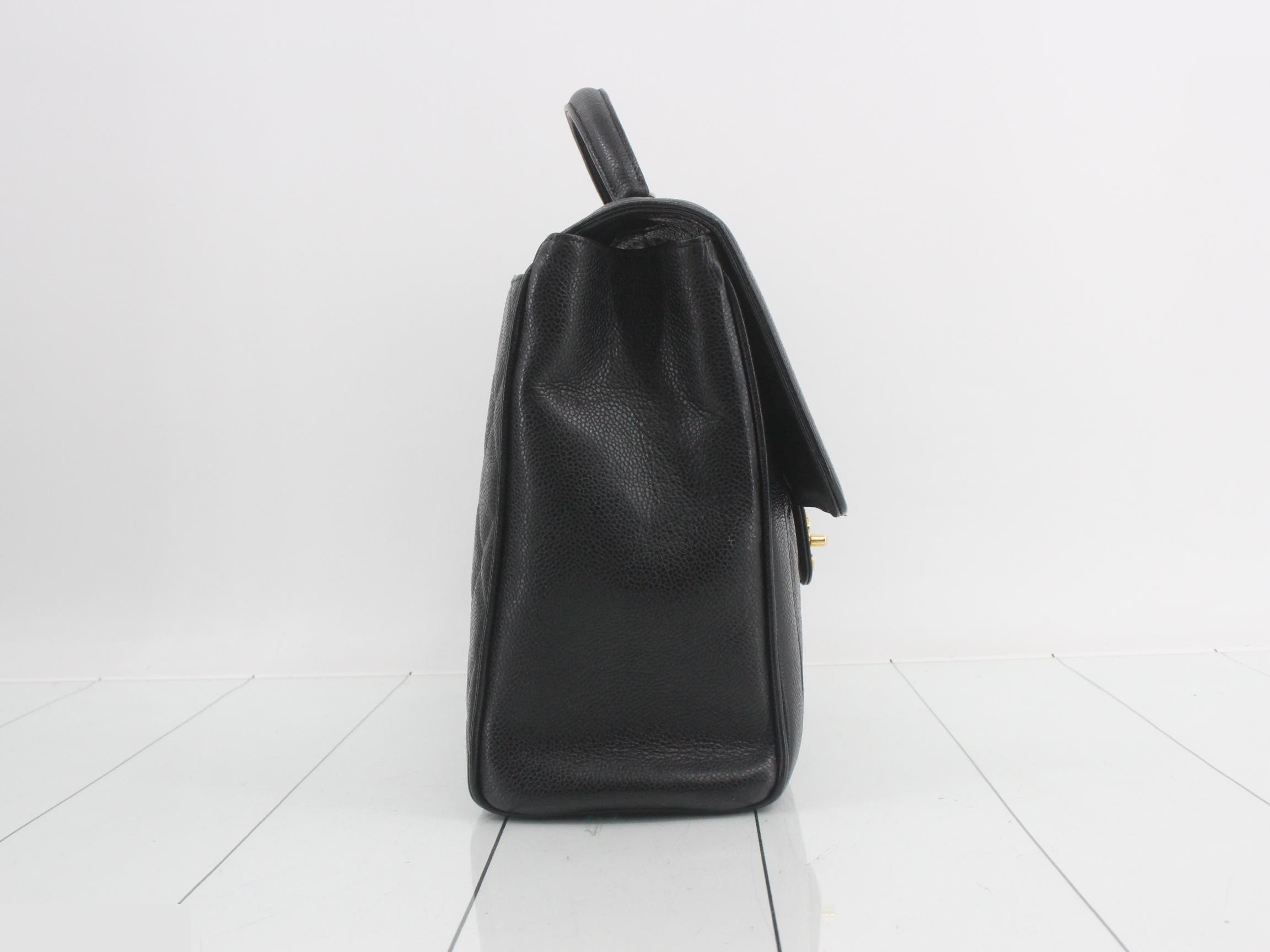 Matelassé caviar leather handbag — view 4