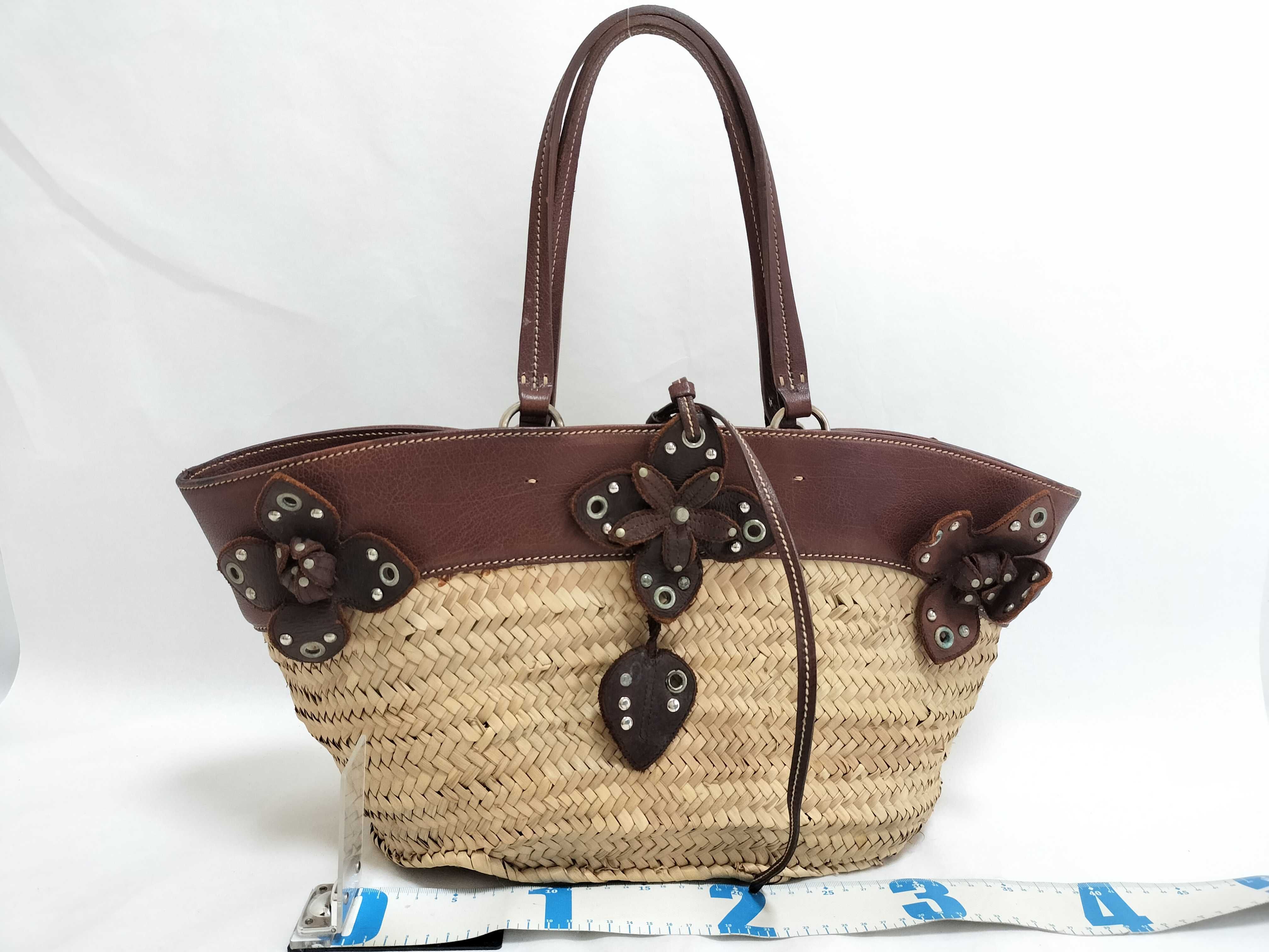 Raffia Basket Tote Bag — view 2
