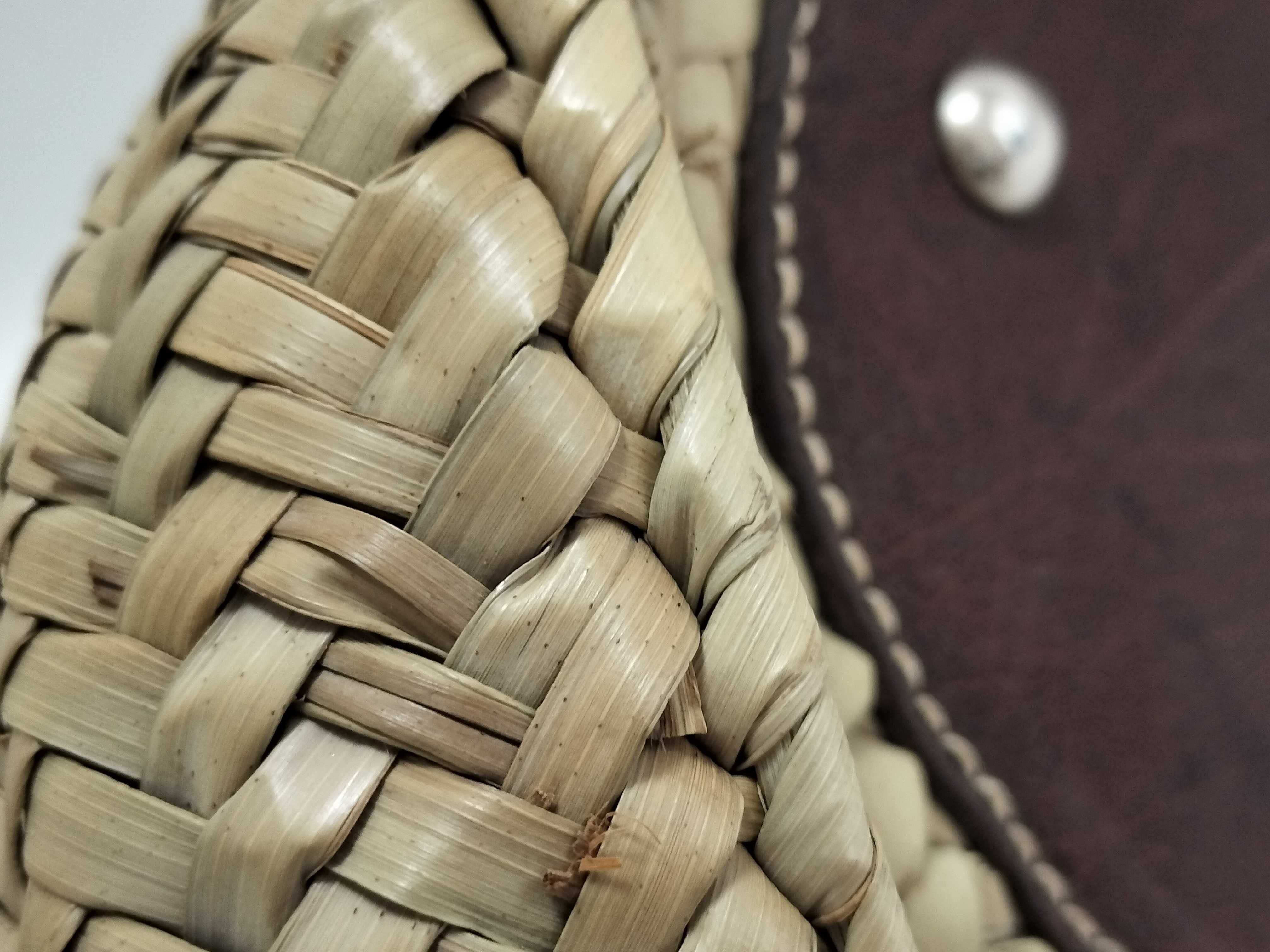 Raffia Basket Tote Bag — view 6