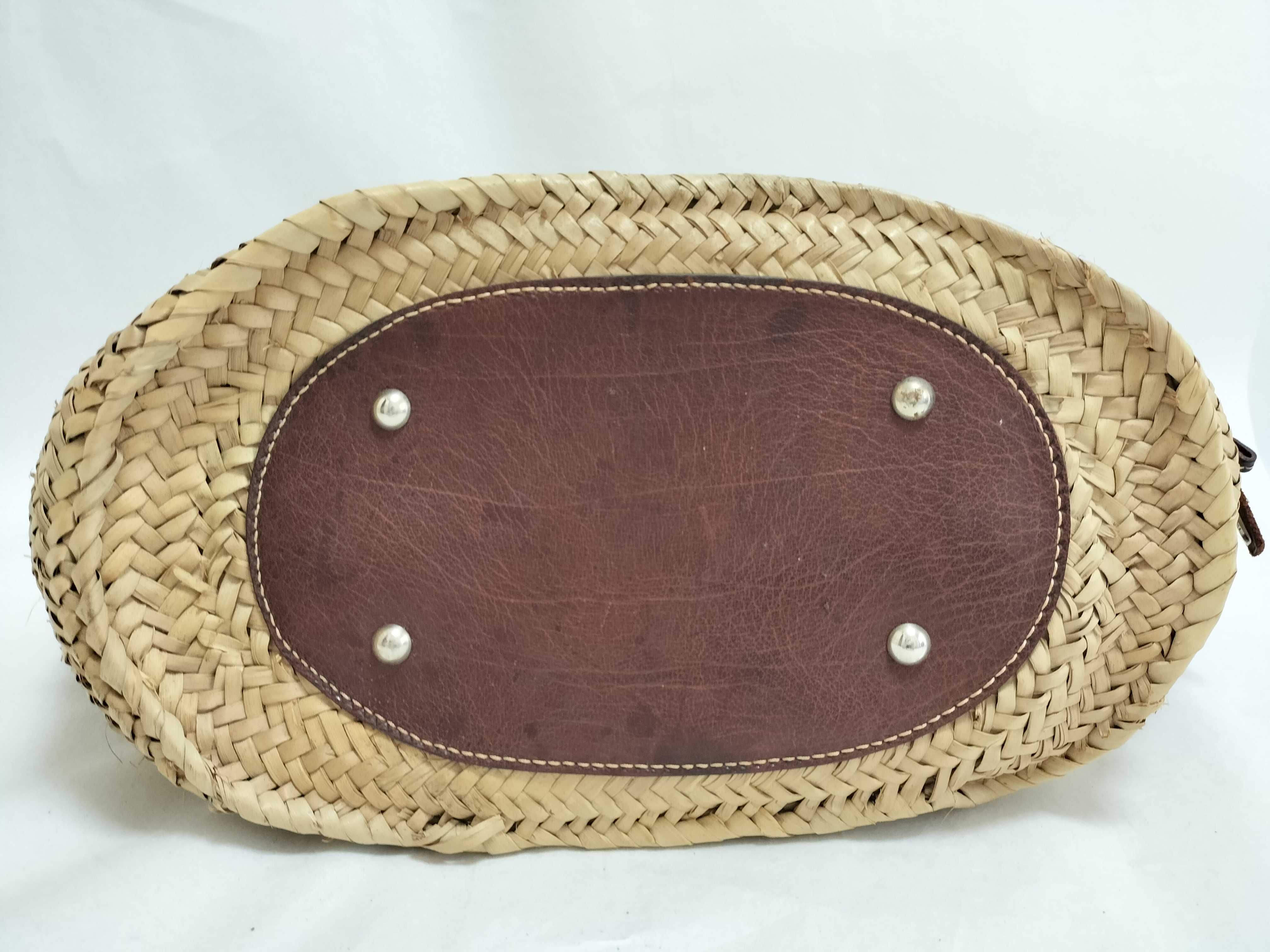 Raffia Basket Tote Bag — view 7