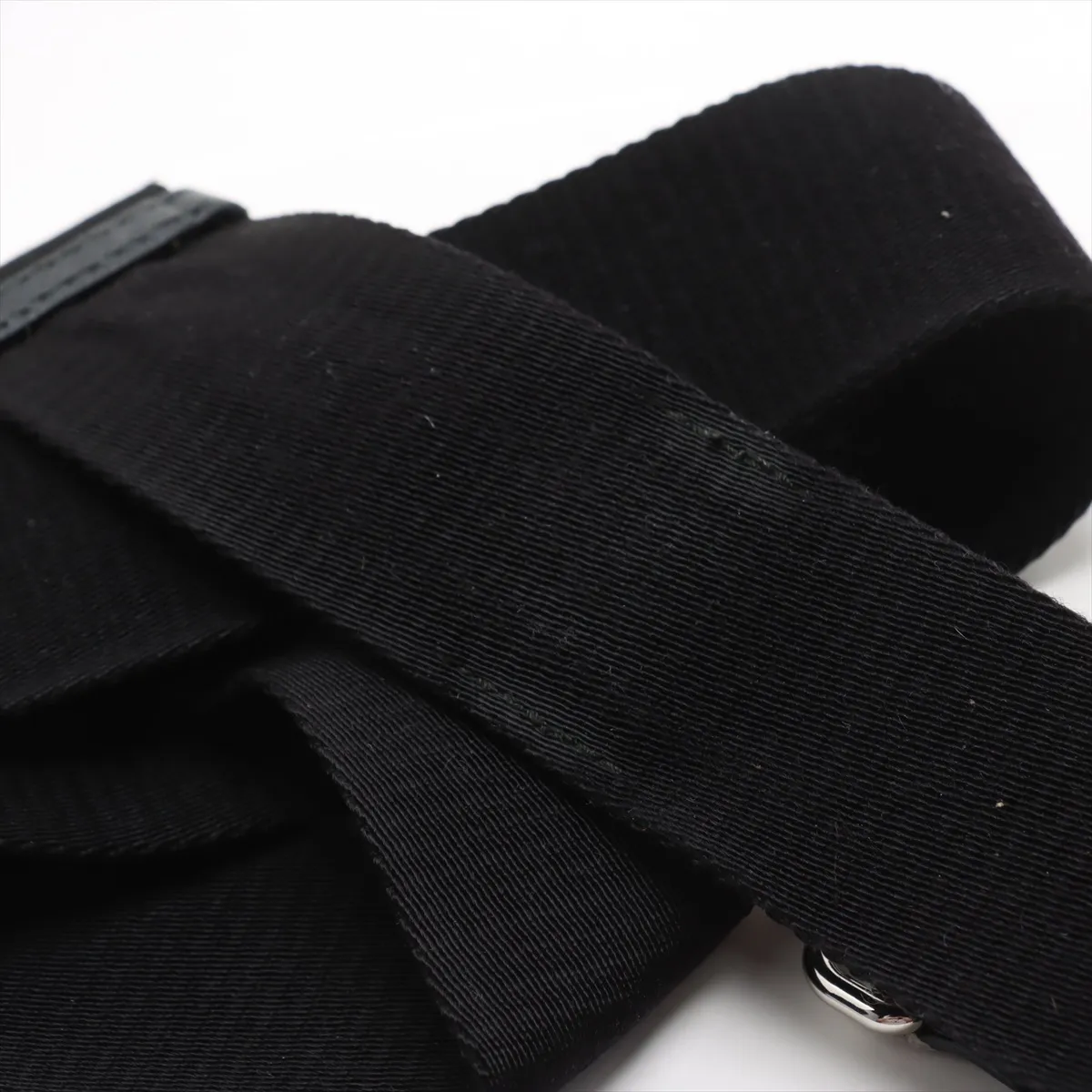 Tessuto Nylon x Leather 2WAY Shoulder Bag Black — view 11
