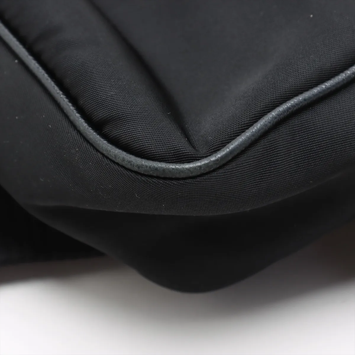 Tessuto Nylon x Leather 2WAY Shoulder Bag Black — view 12