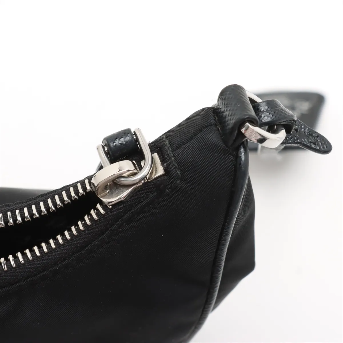 Tessuto Nylon x Leather 2WAY Shoulder Bag Black — view 10