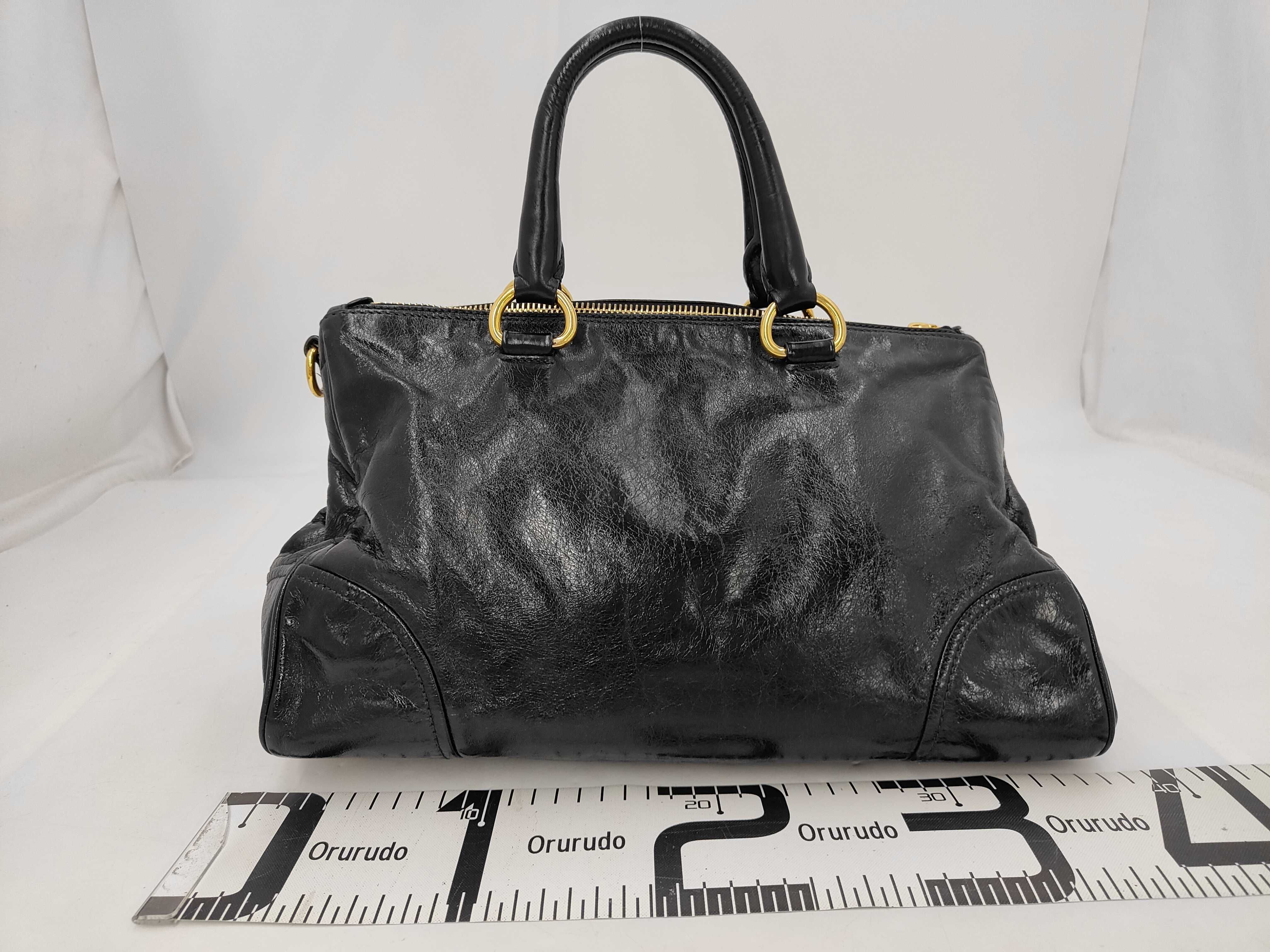 Vitello Shine Tote Shoulder Bag 2-Way Handbag — view 2