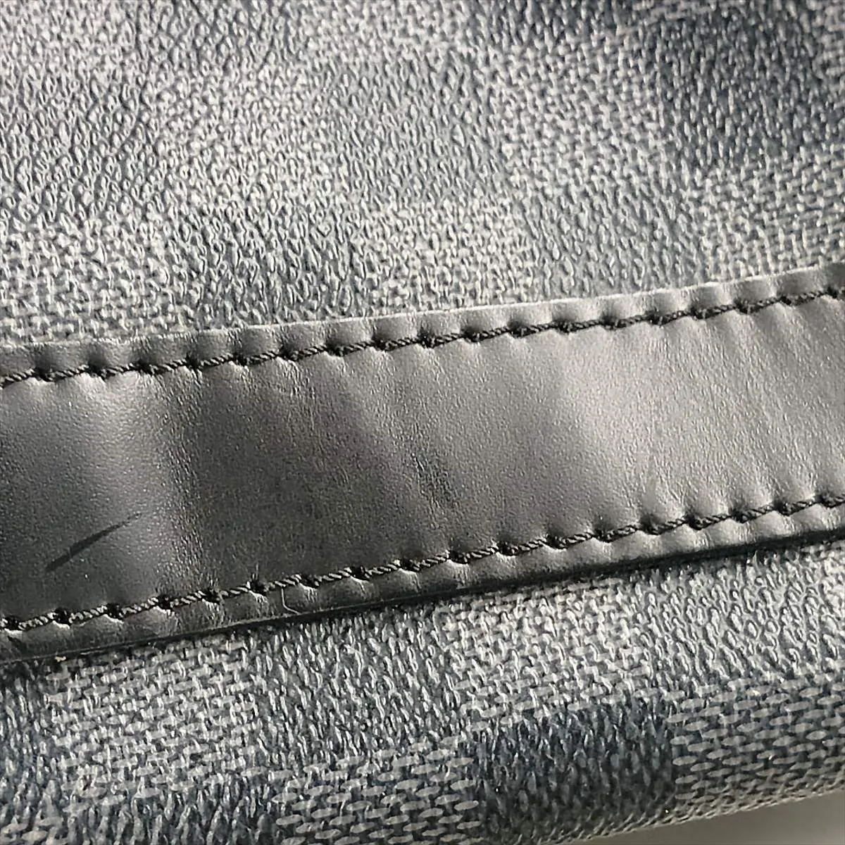 Damier Graphite Keepall Bandoulière 55 N41413 MB1098 Black with initials — view 11