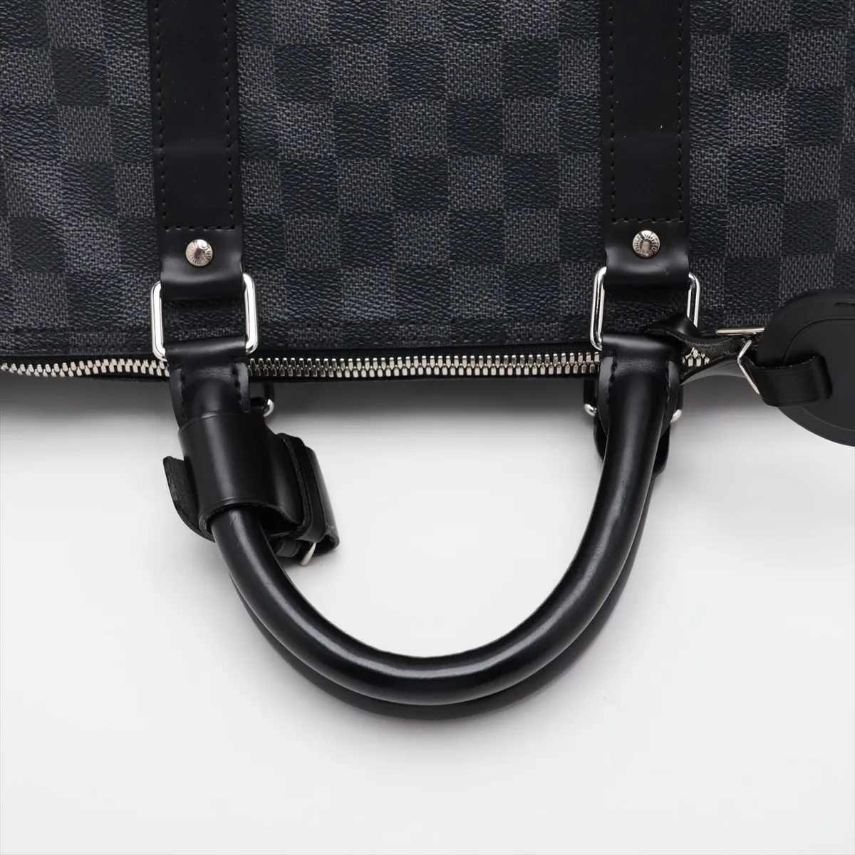Damier Graphite Keepall Bandoulière 55 N41413 MB1098 Black with initials — view 5