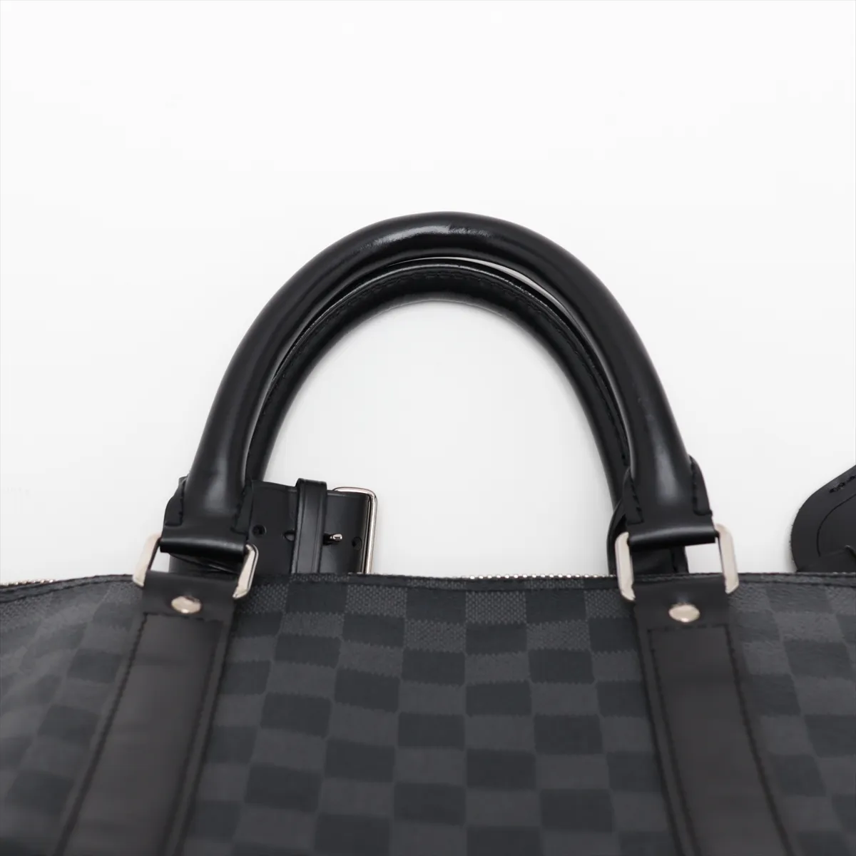 Damier Graphite Keepall Bandoulière 55 N41413 MB1098 Black with initials — view 6