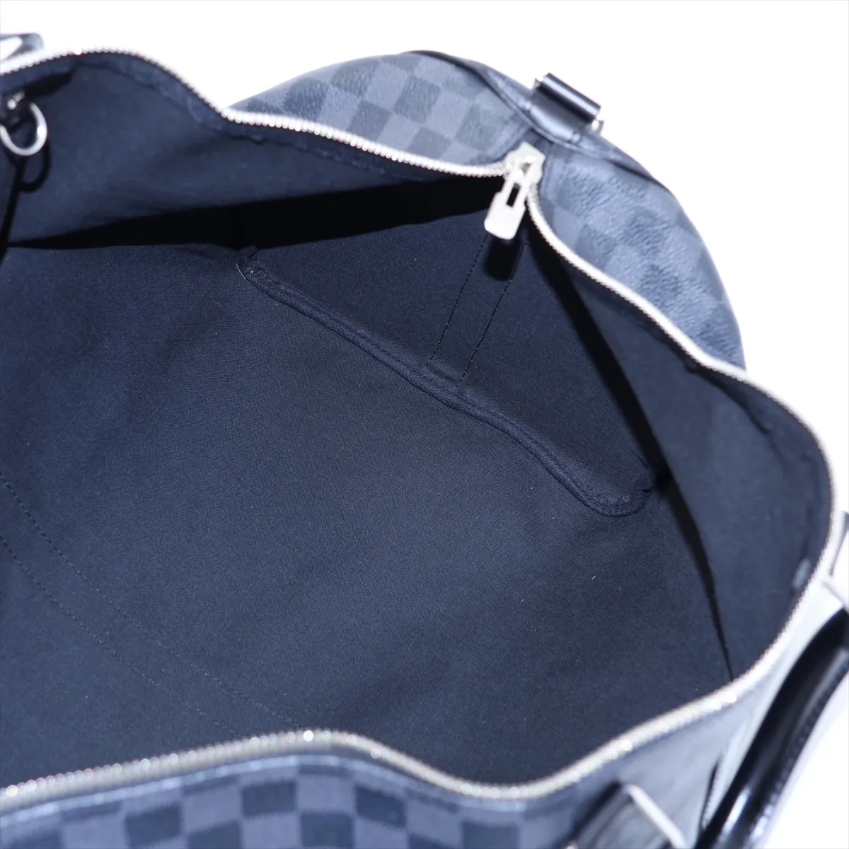 Damier Graphite Keepall Bandoulière 55 N41413 MB1098 Black with initials — view 8