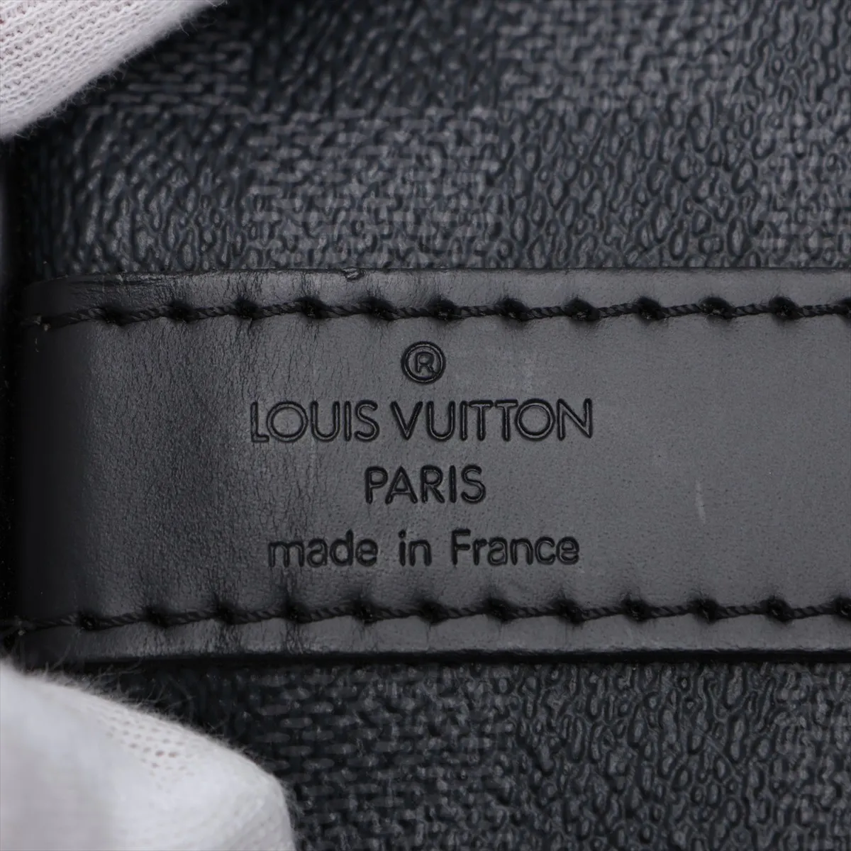 Damier Graphite Keepall Bandoulière 55 N41413 MB1098 Black with initials — view 9