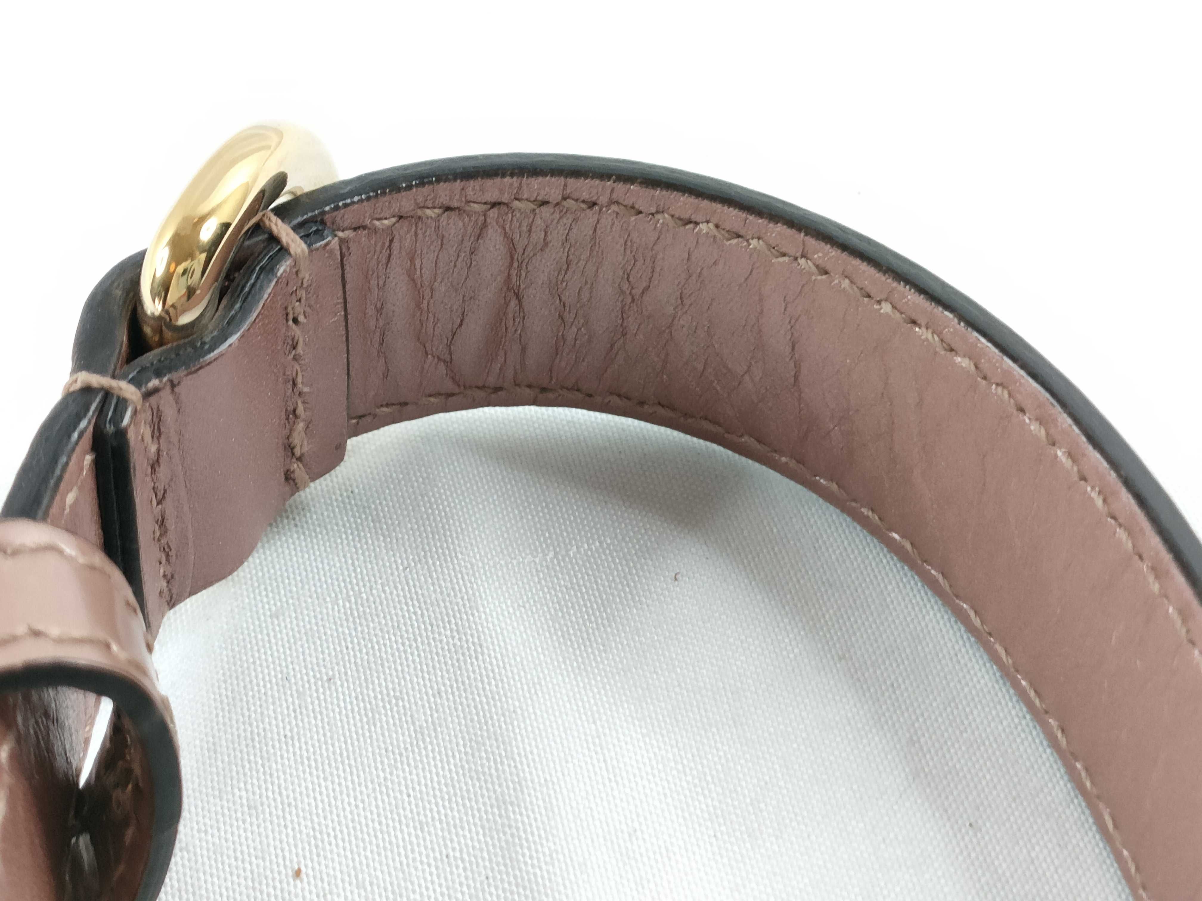 Guccissima Leather Pet Collar Necklace, Heart Design, Pink, Other Accessories — view 6