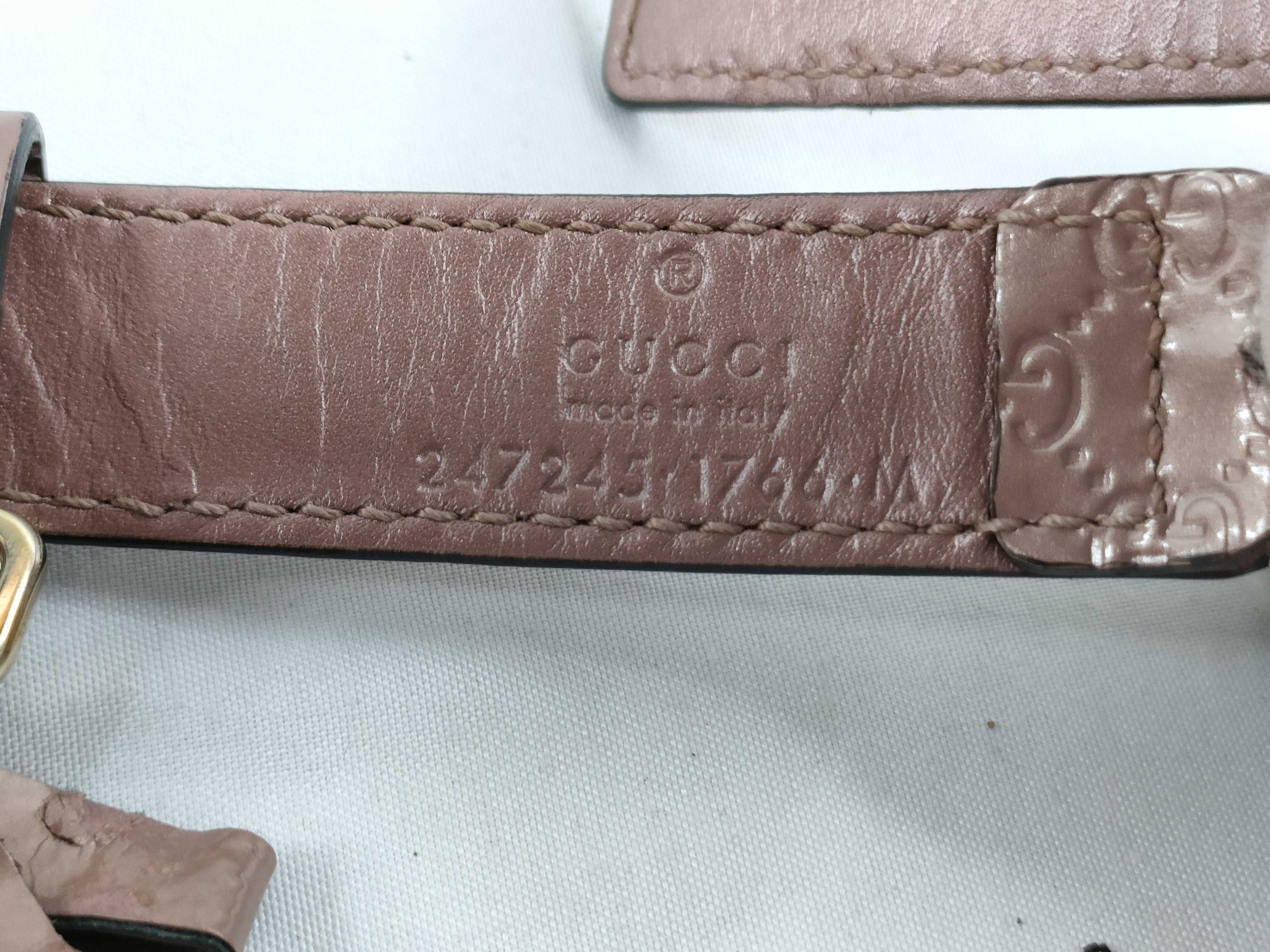 Guccissima Leather Pet Collar Necklace, Heart Design, Pink, Other Accessories — view 8
