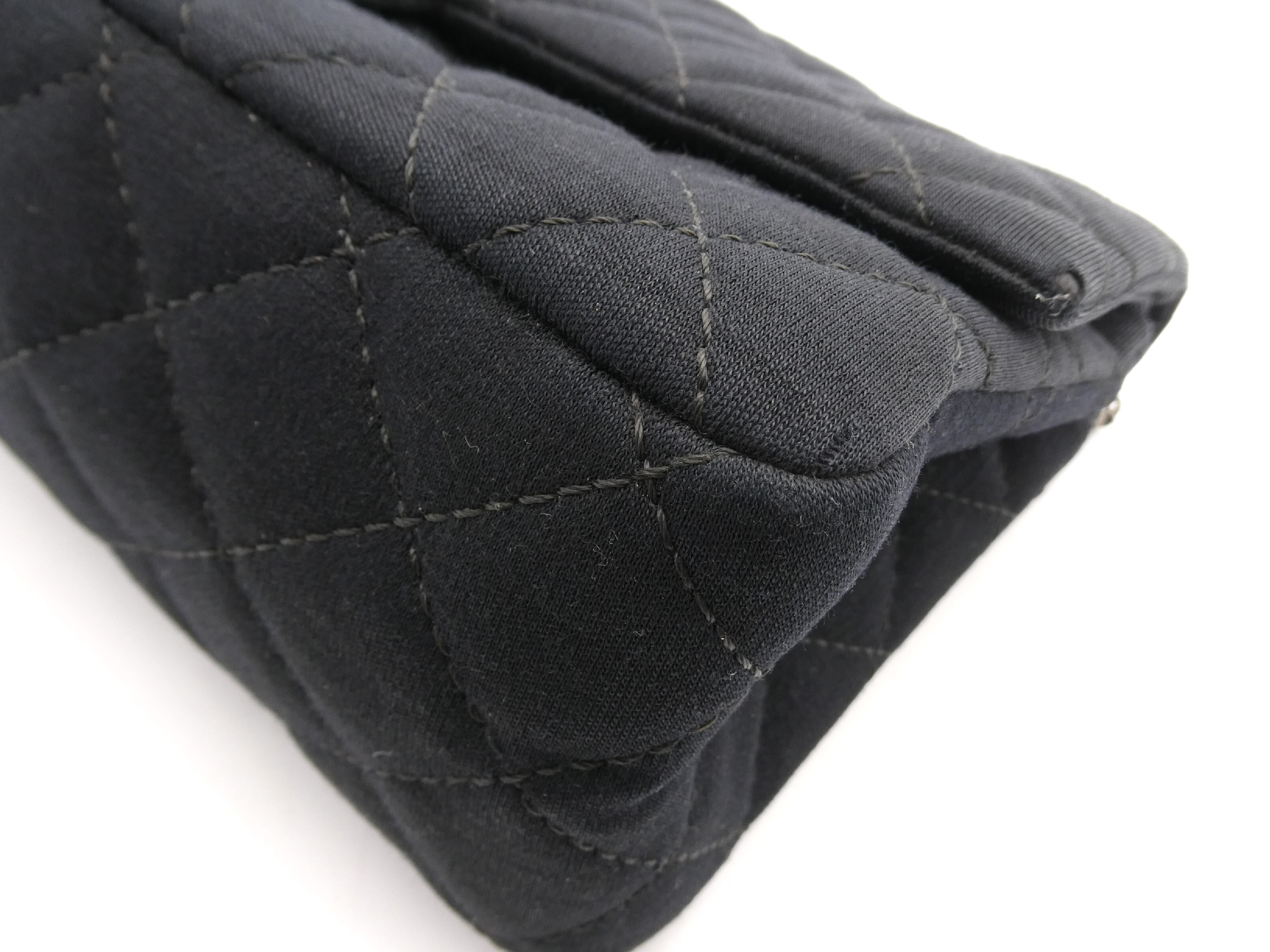Matelassé 2.55 Cotton Double Flap Double Chain Shoulder Bag — view 10