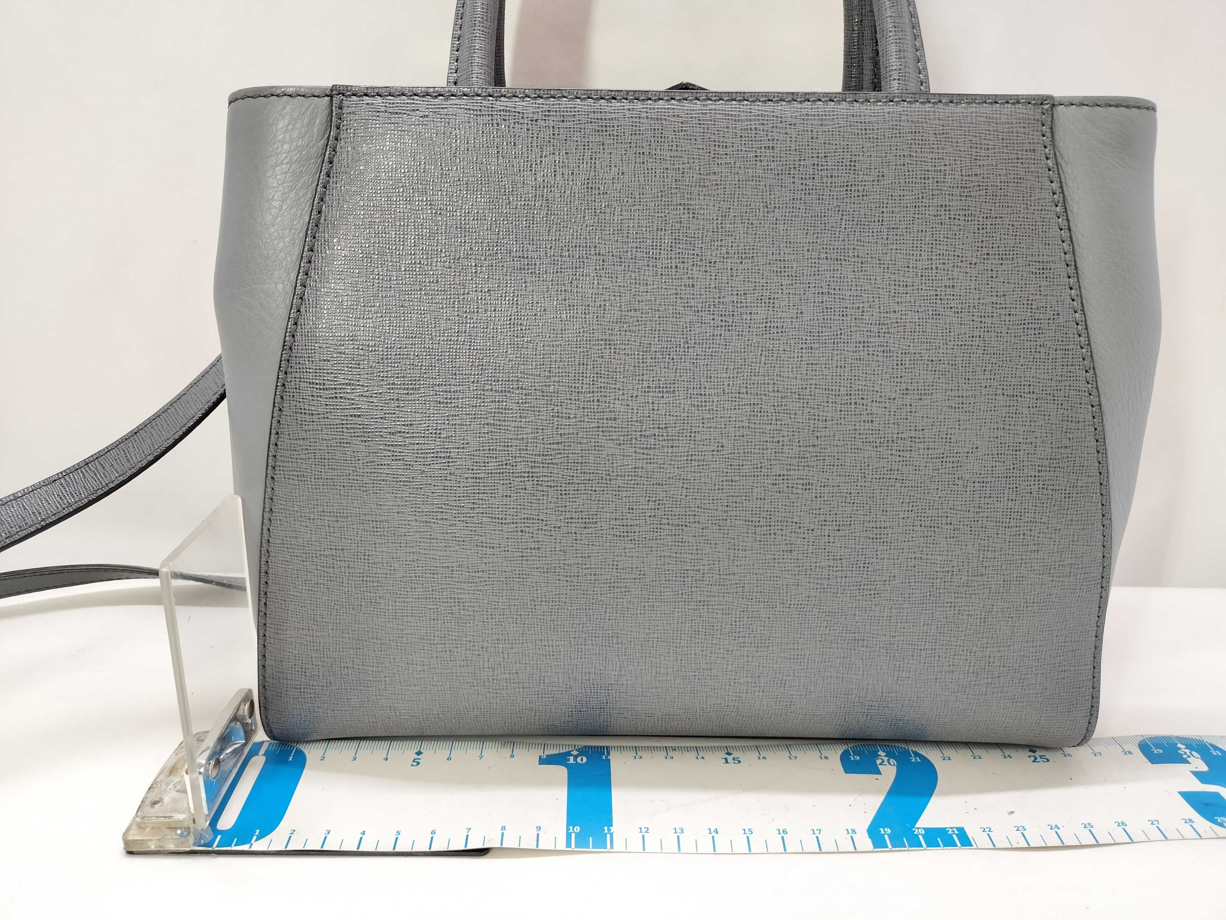 Petite 2Jours Leather 2-Way Handbag, Gray, 8BH253 (Handbag) — view 2