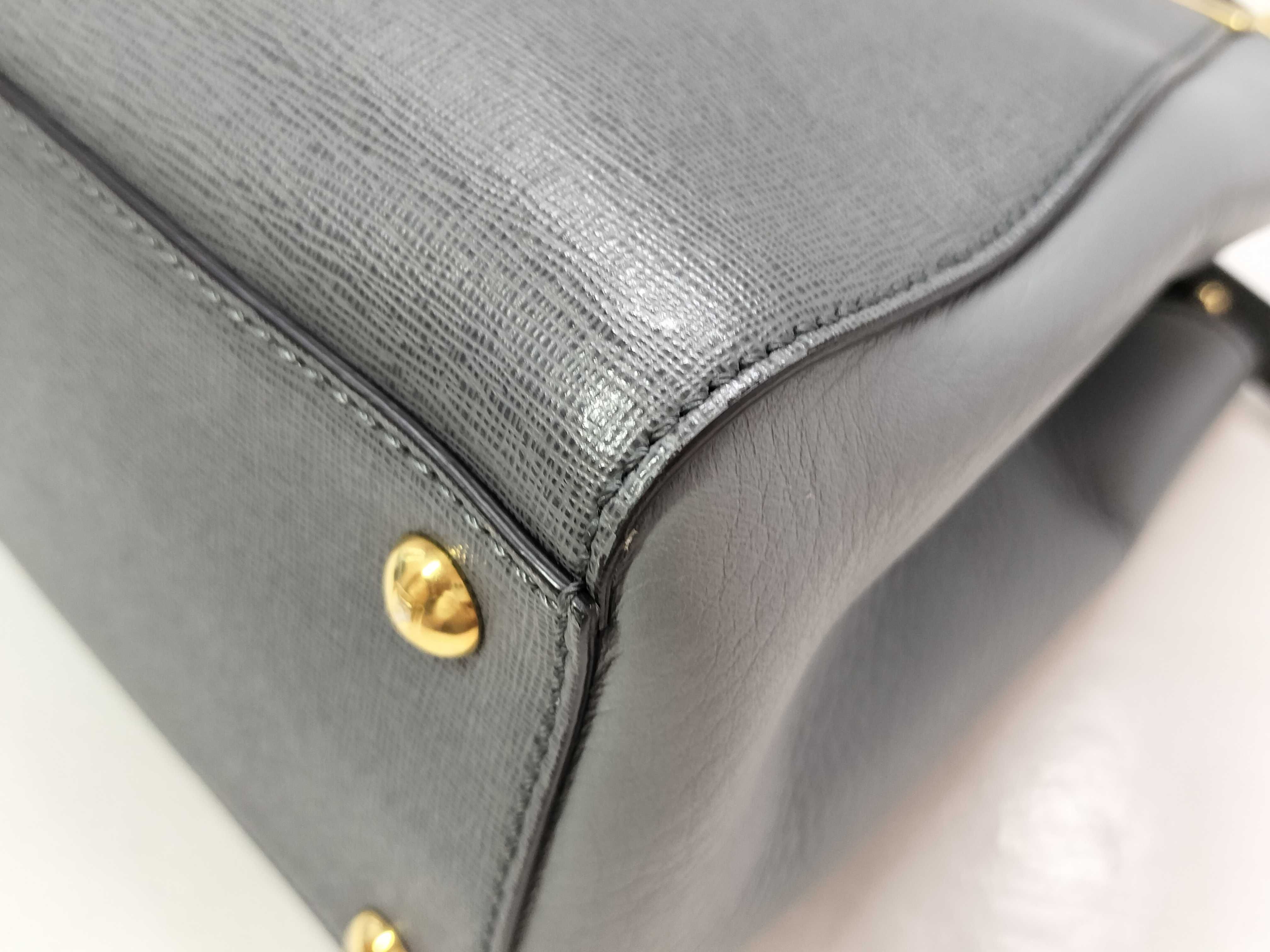 Petite 2Jours Leather 2-Way Handbag, Gray, 8BH253 (Handbag) — view 6