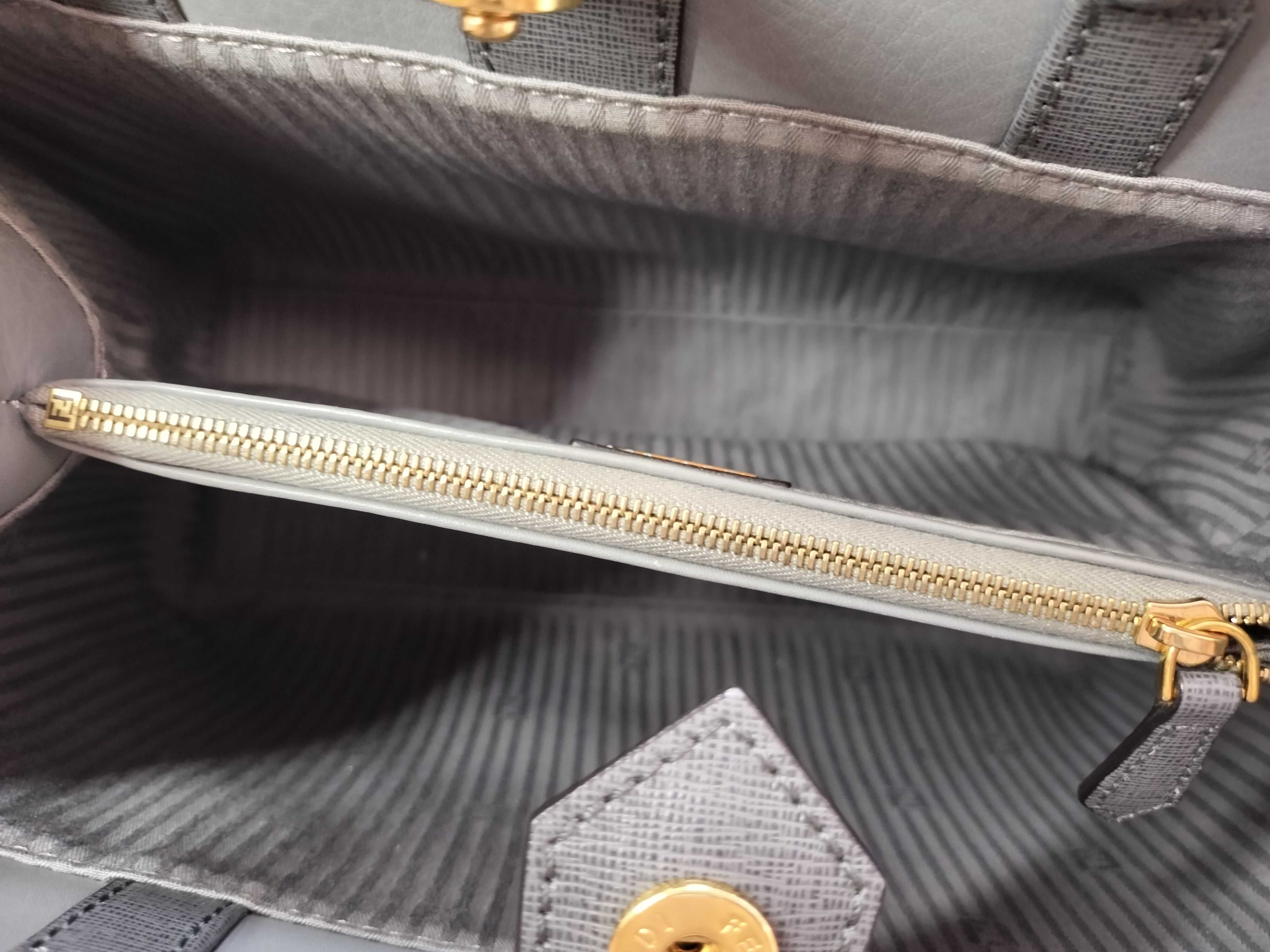 Petite 2Jours Leather 2-Way Handbag, Gray, 8BH253 (Handbag) — view 7