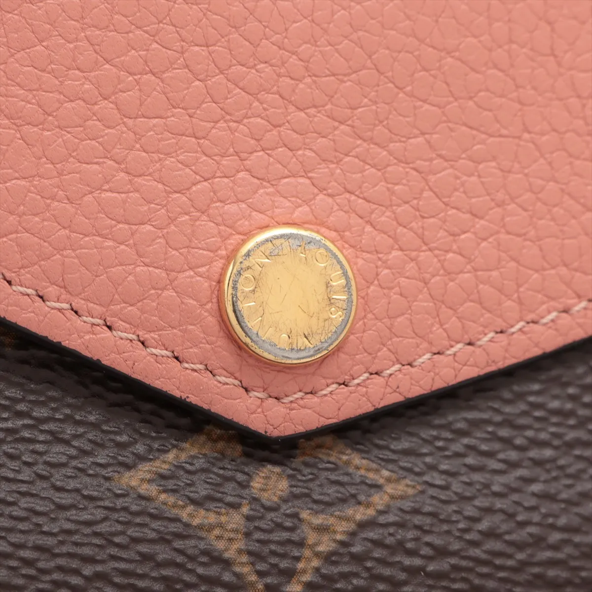 Monogram Portefeuille Pallas Compact M64355 CA4187 Brown x Pink Compact Wallet — view 10