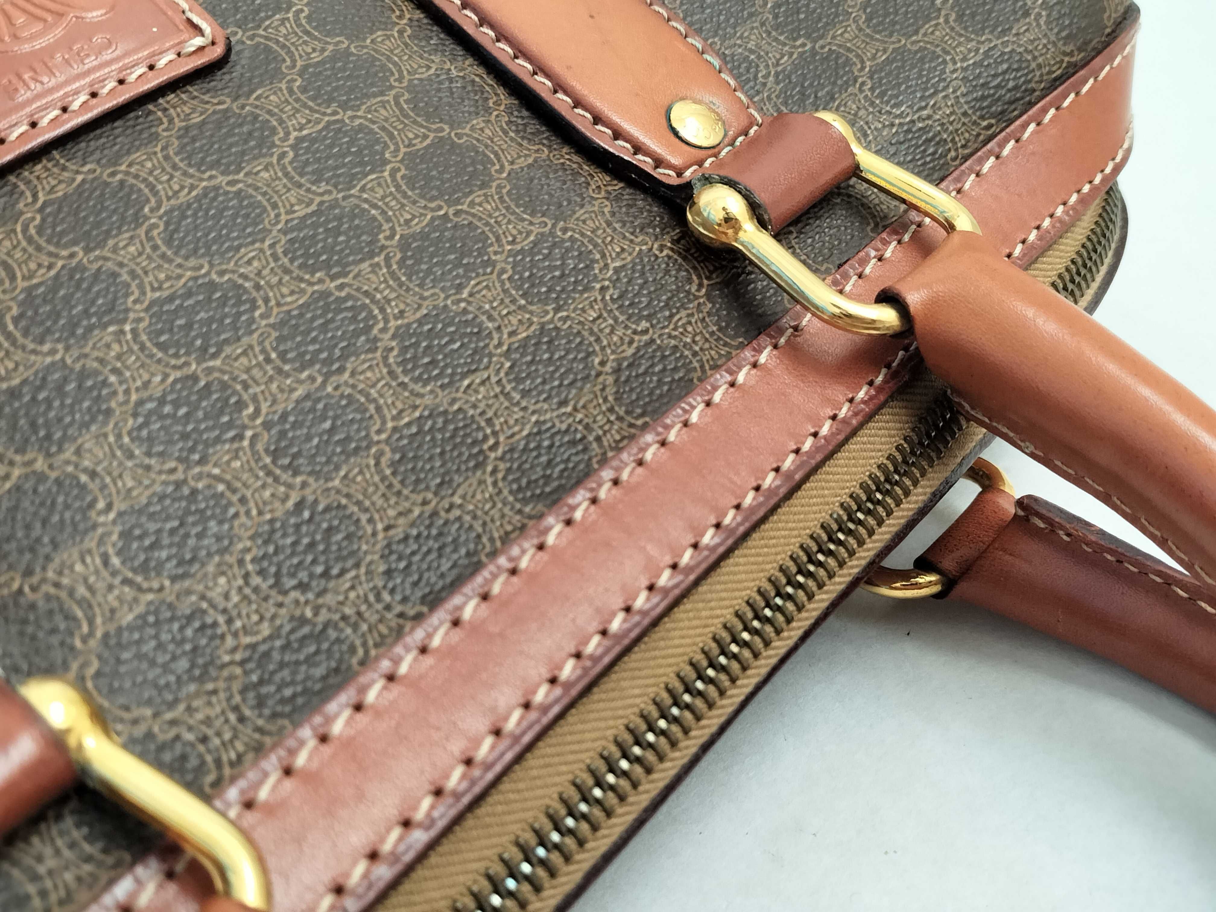 Macadam Mini Boston Bag, Brown Handbag — view 5