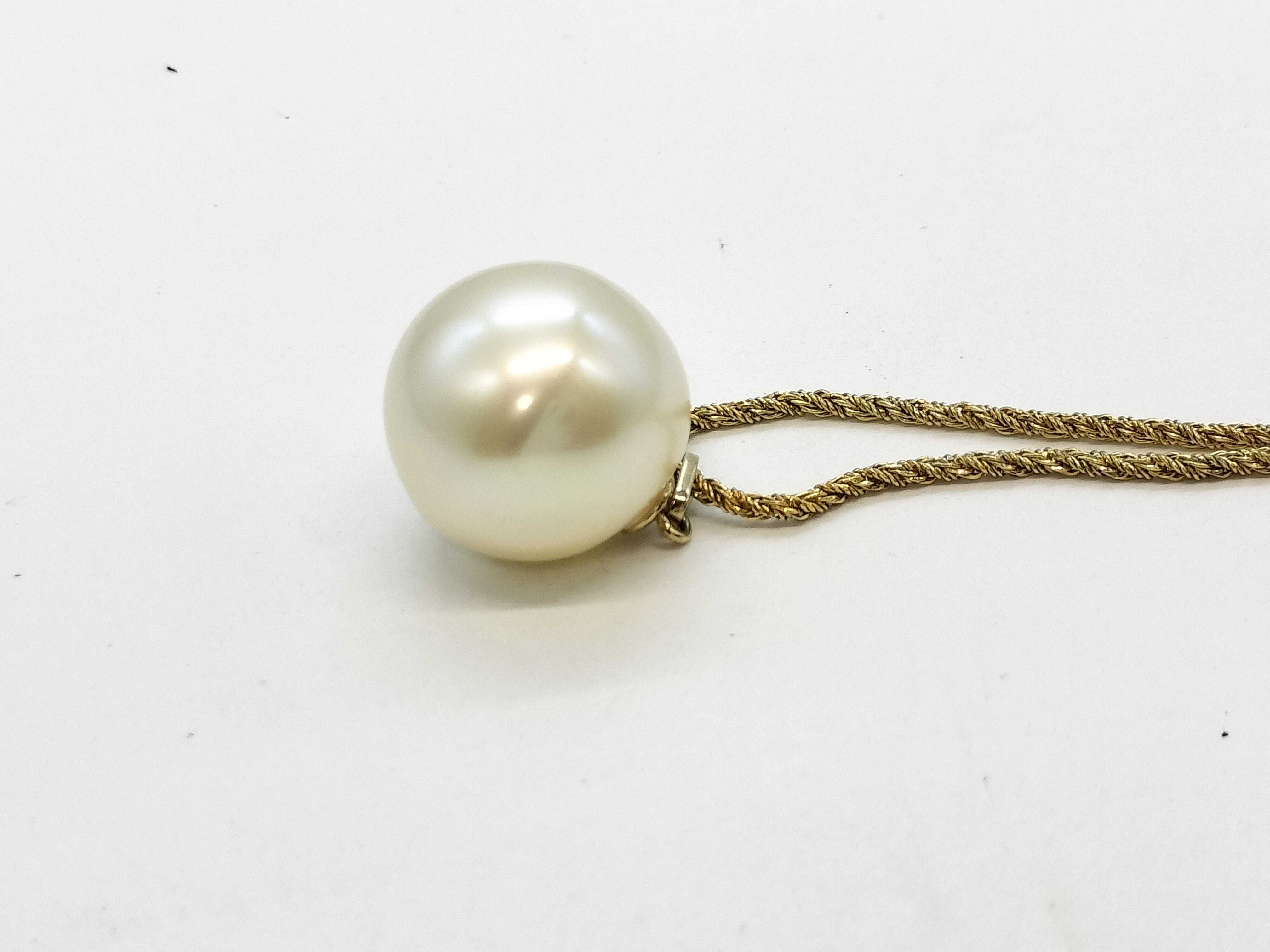Antique Faux Pearl Necklace — view 2