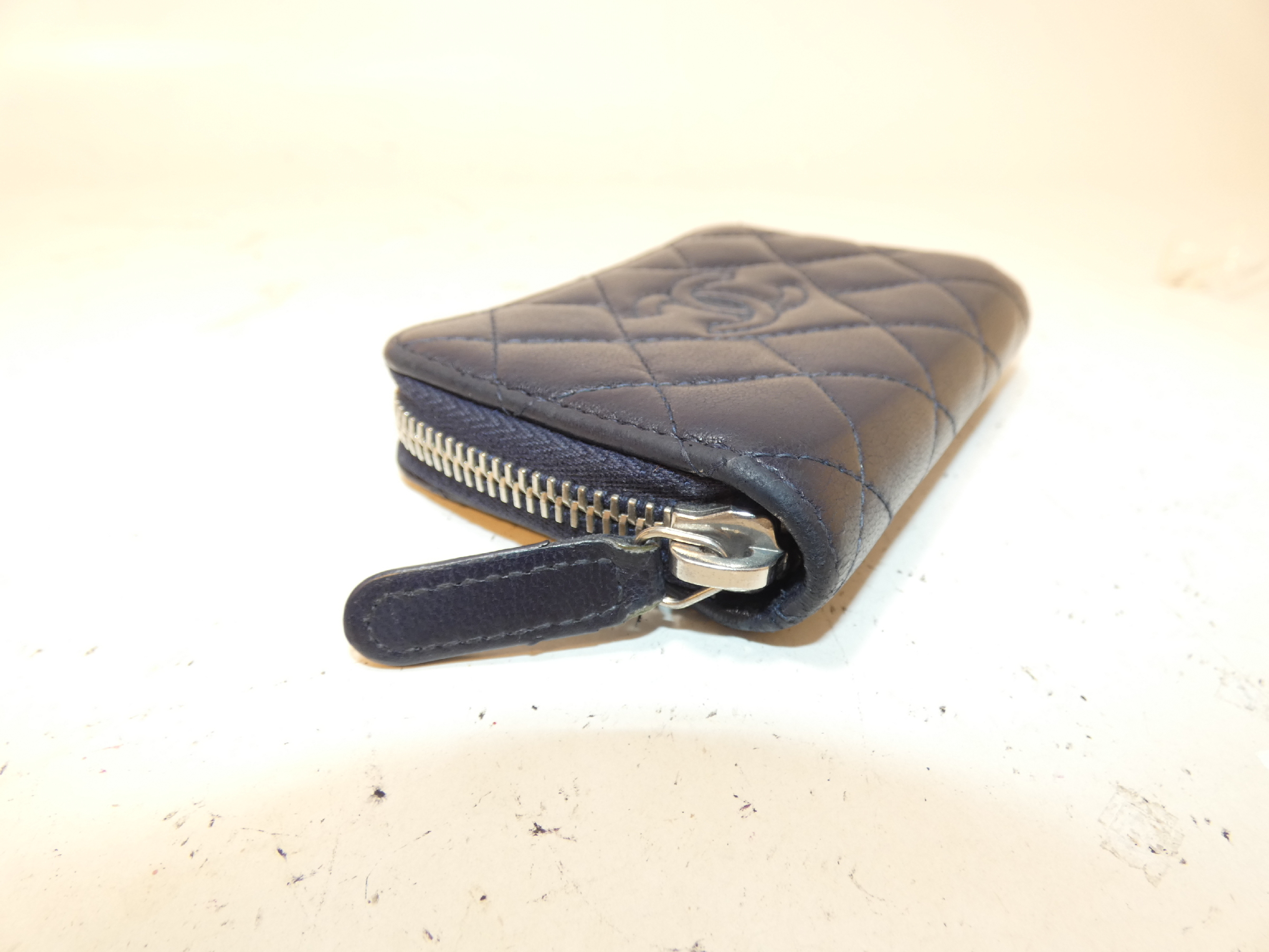 Coco Matelassé Lambskin Round Zipper Coin Purse — view 5