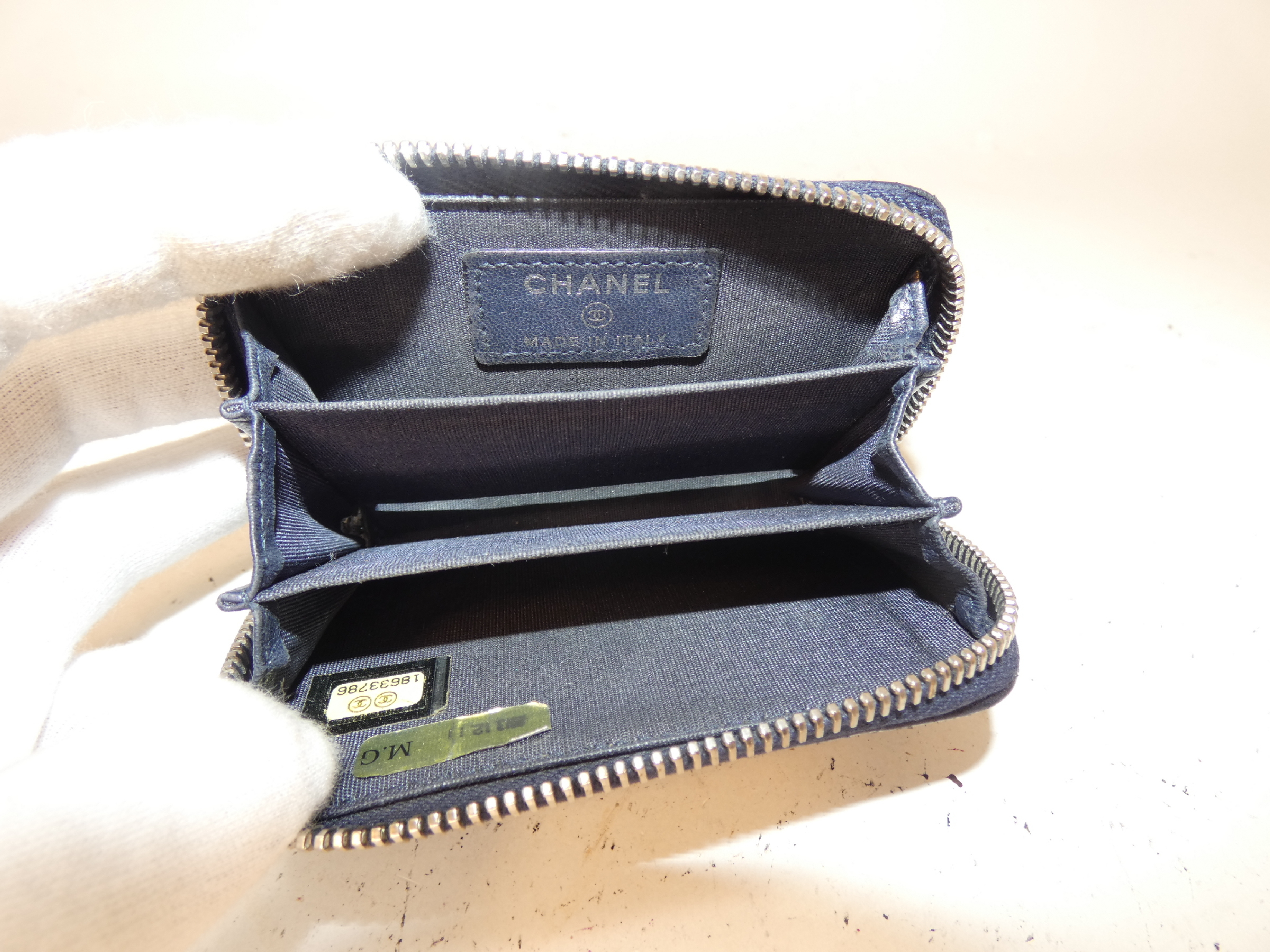 Coco Matelassé Lambskin Round Zipper Coin Purse — view 7