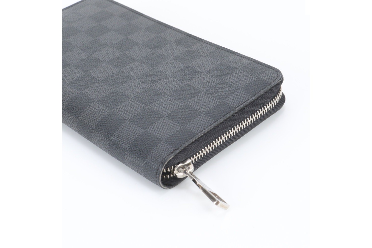 Damier Graphite Zippy Organizer N63077 Leather Long Wallet — view 3