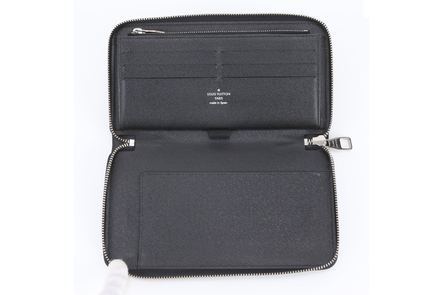 Damier Graphite Zippy Organizer N63077 Leather Long Wallet — view 6