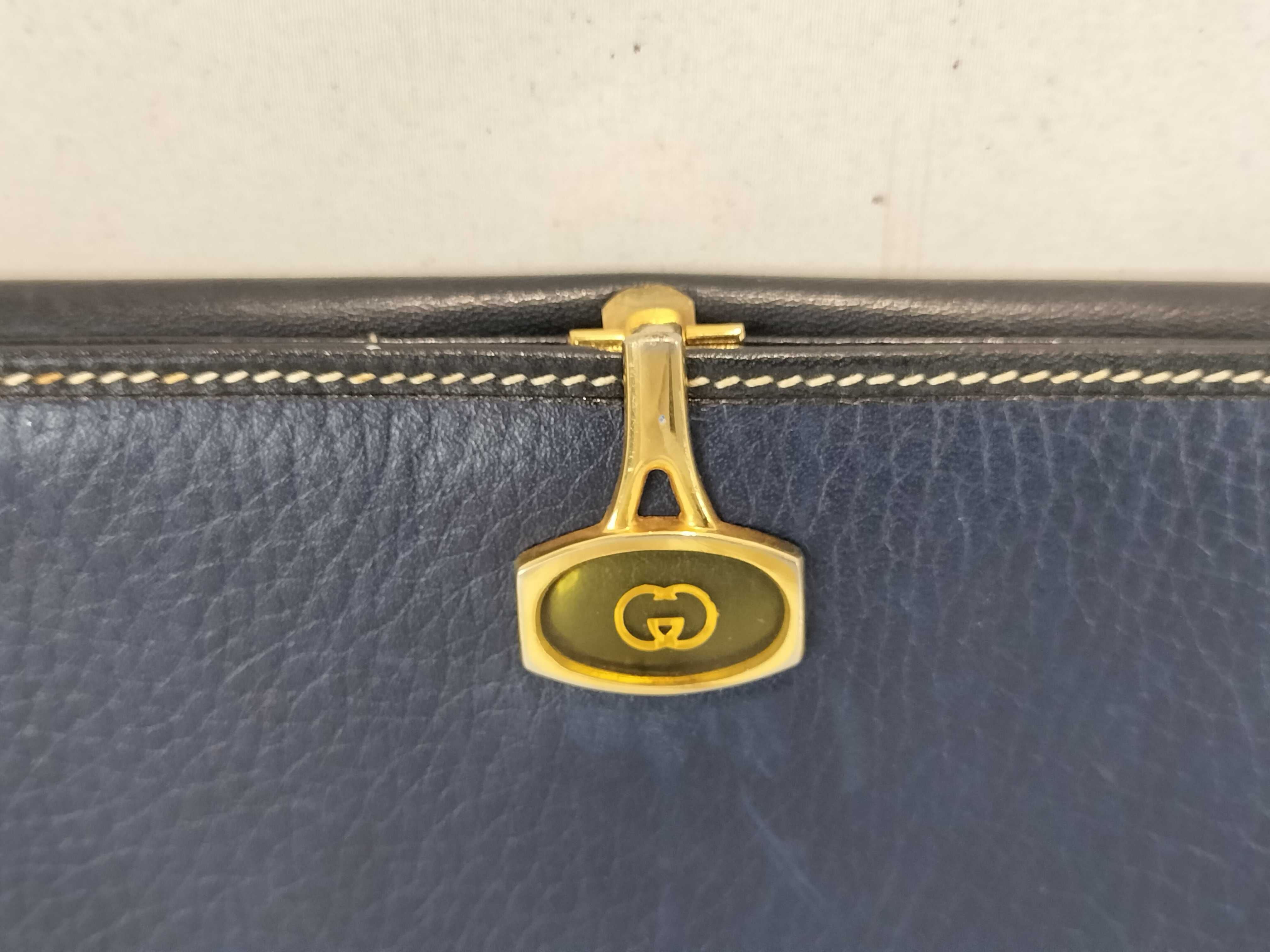 Old Gucci Cowhide Leather Long Wallet — view 2
