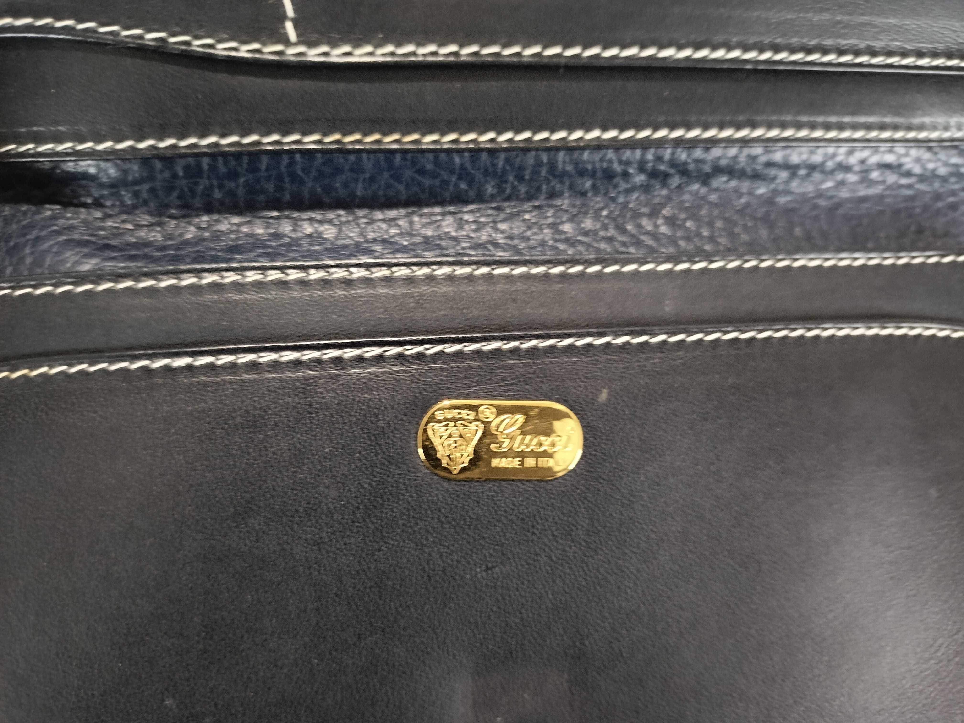 Old Gucci Cowhide Leather Long Wallet — view 8