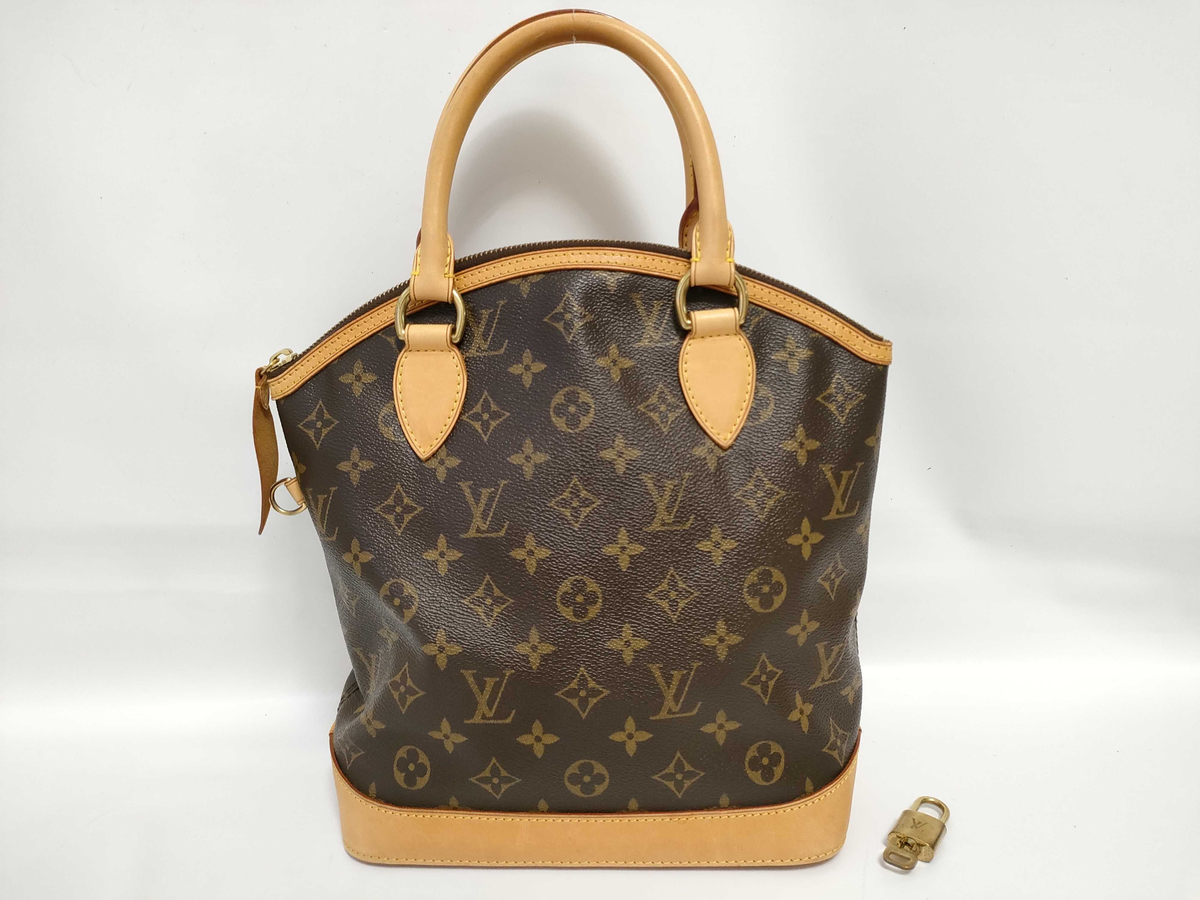 Lockit Chain Monogram Tote Bag Handbag with Pouch M40989