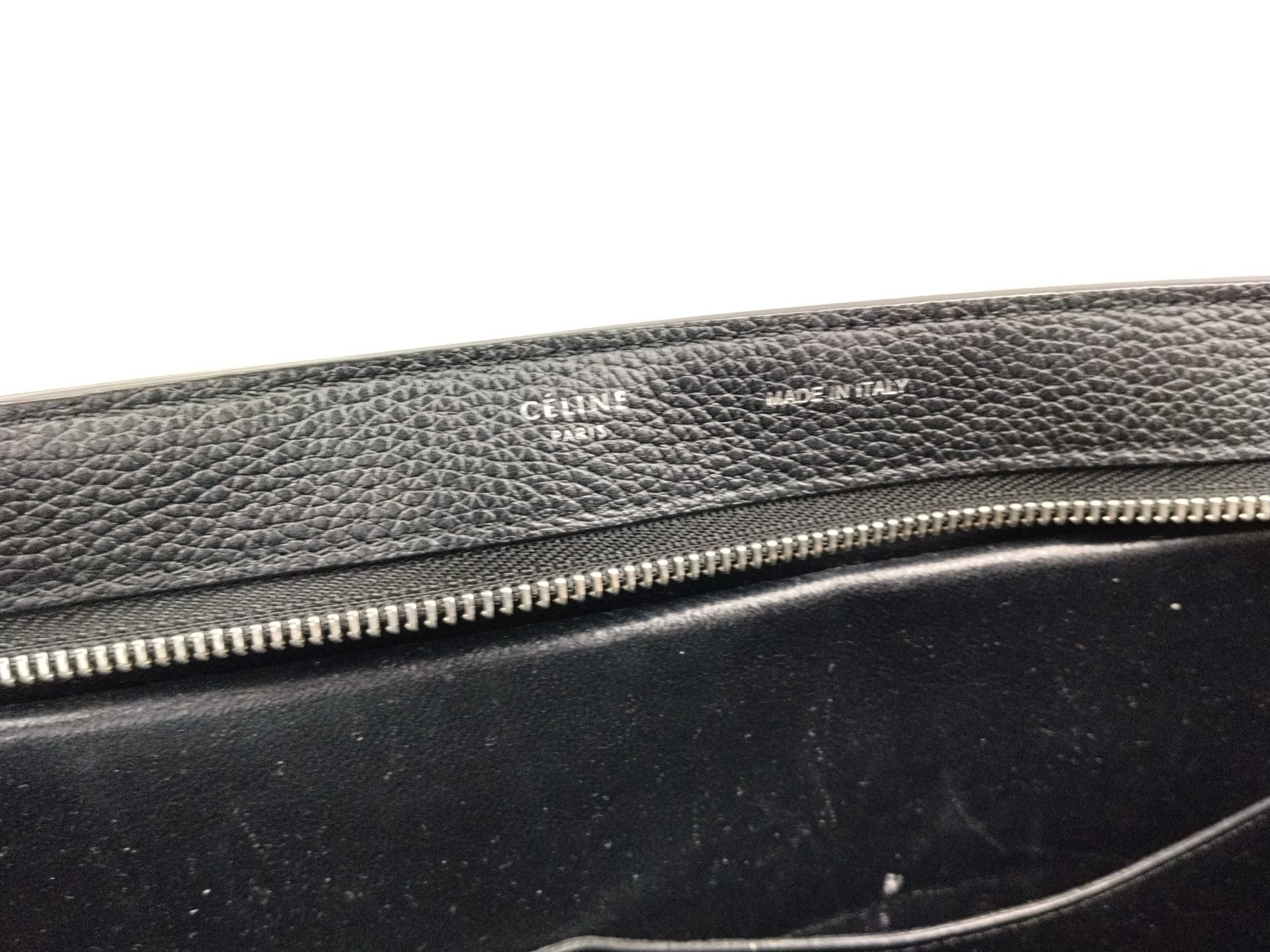 FR - Trapeze Leather & Suede 2-Way Handbag Black — view 15
