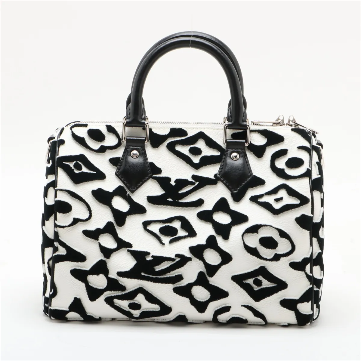 Monogram Tufted Speedy Bandouliere 25 M45563 White RFID Reactive — view 2