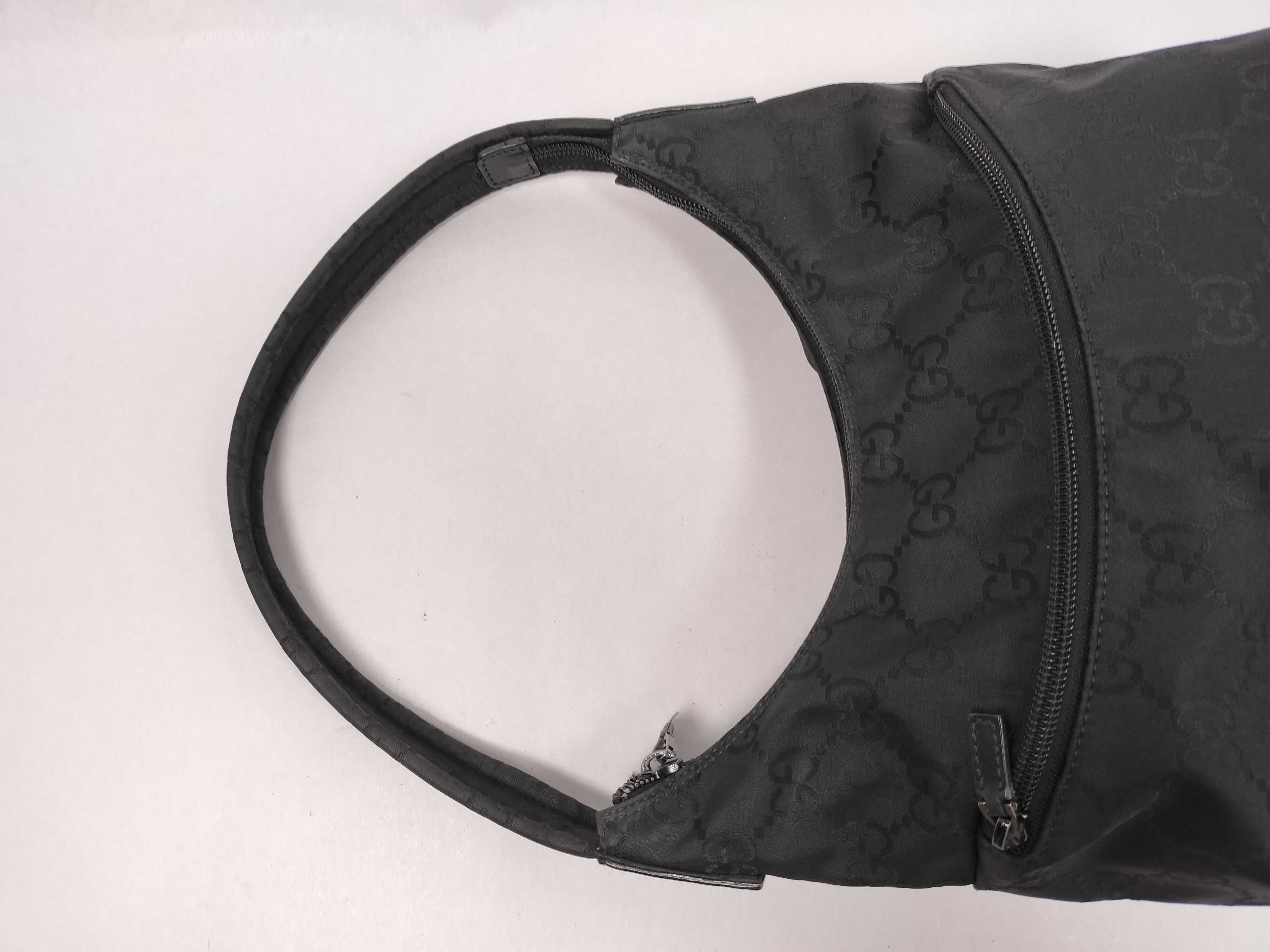 GG Nylon One-Shoulder Bag, Black — view 3